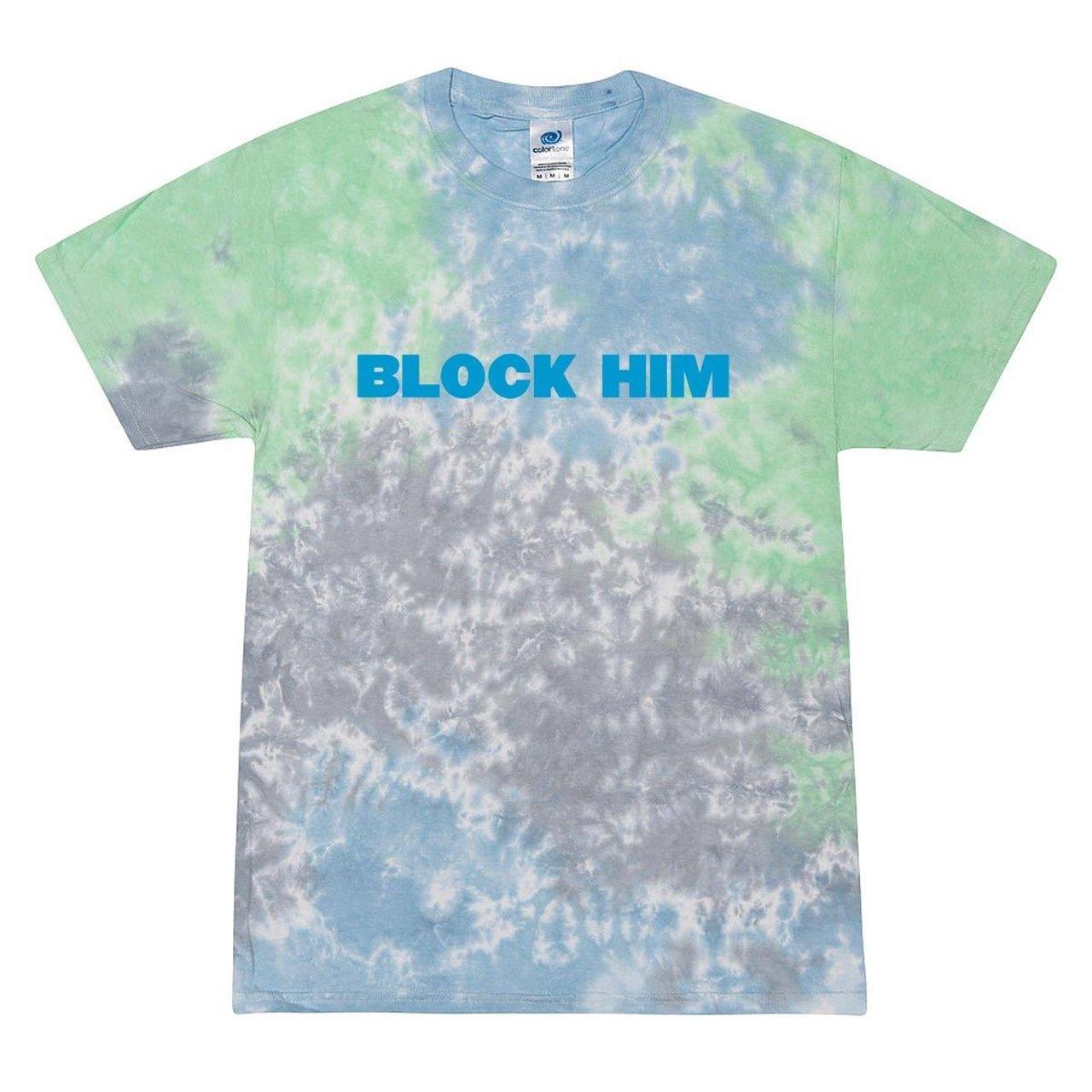 Barstool Sports Women's Blue and Green Tshirt Depop