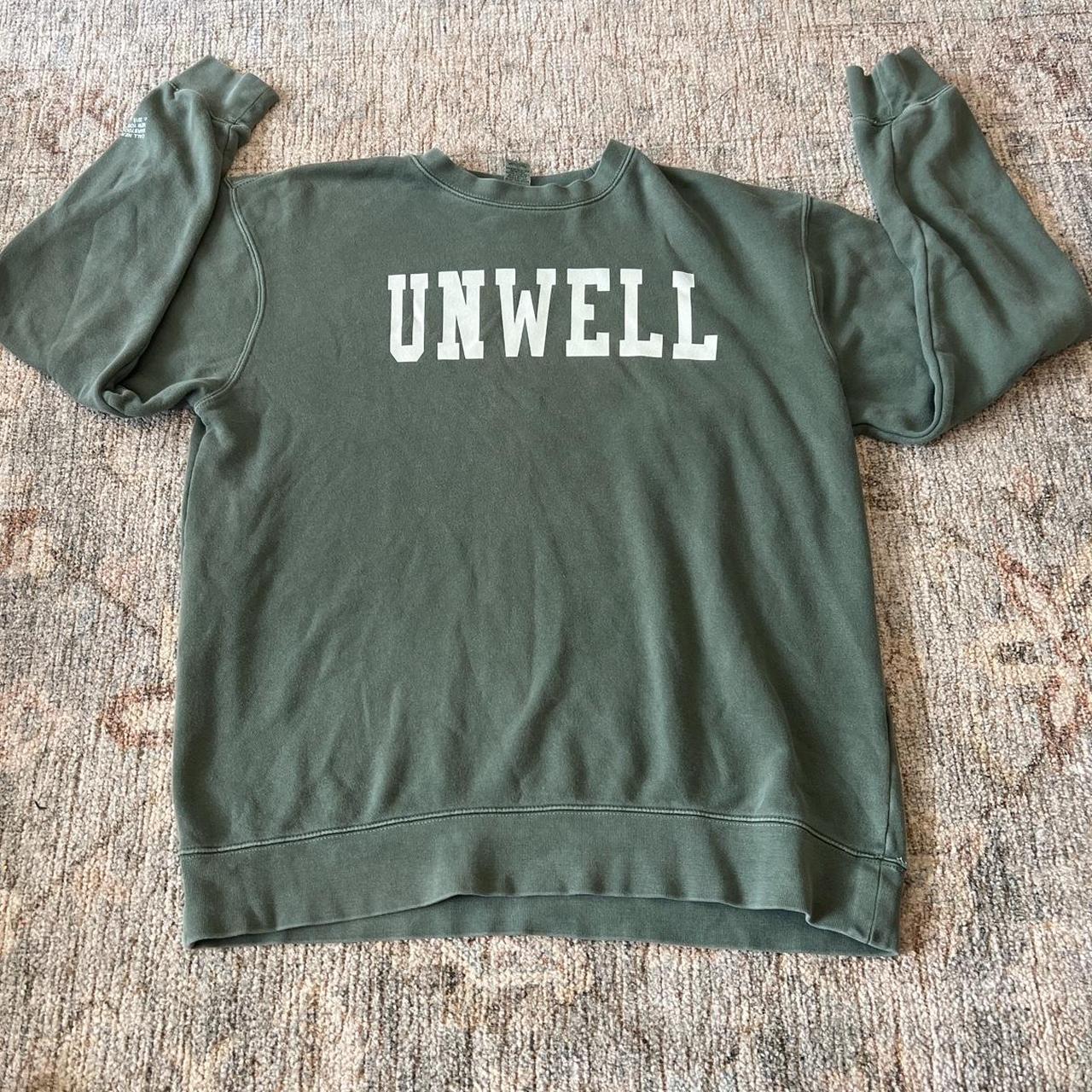 Barstool Sports Women's Green and White Sweatshirt Depop