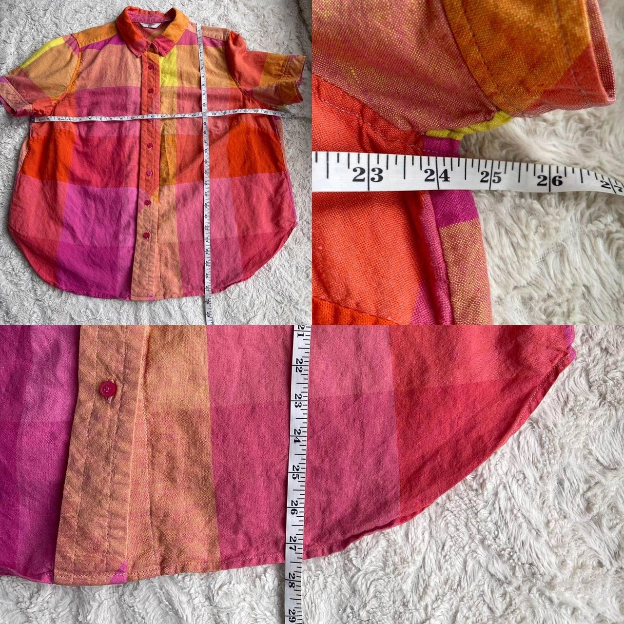 Liz Claiborne Women's Pink and Yellow Blouse (4)