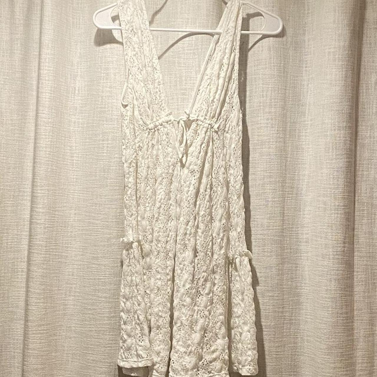 Pull&Bear Women's White Dress | Depop