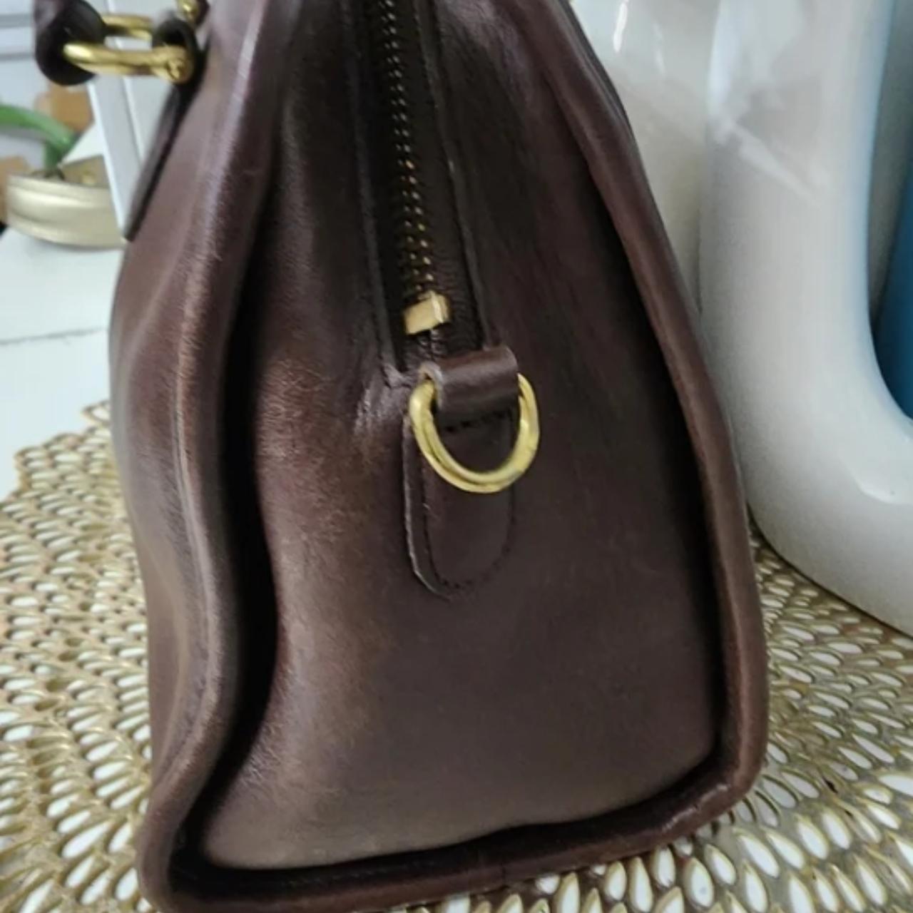 Coach 9871 Vintage Beaumont outlet Cocoa Leather Satchel