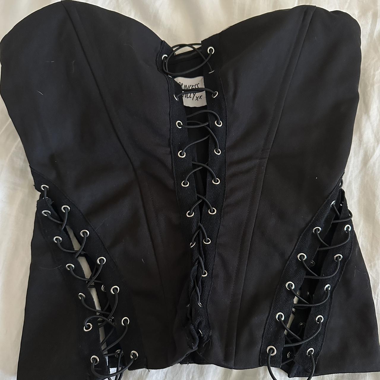 Princess Polly eden corset in black Size 8 (runs... - Depop
