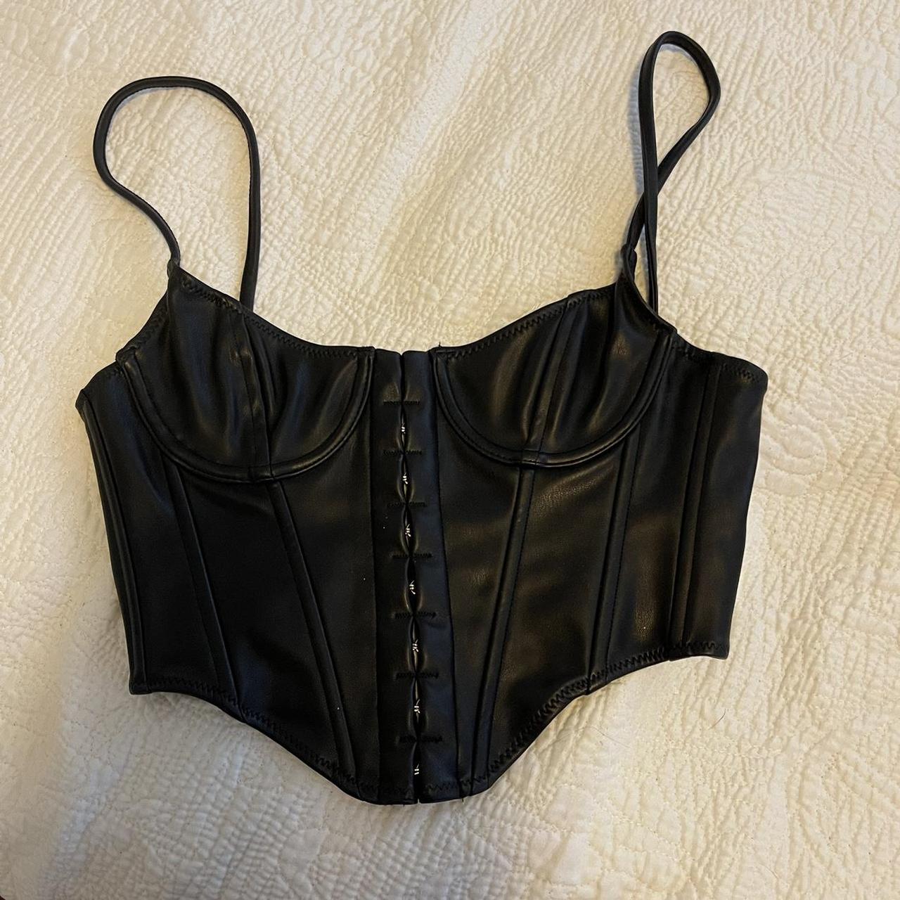 Princess Polly Women's Black Corset Depop
