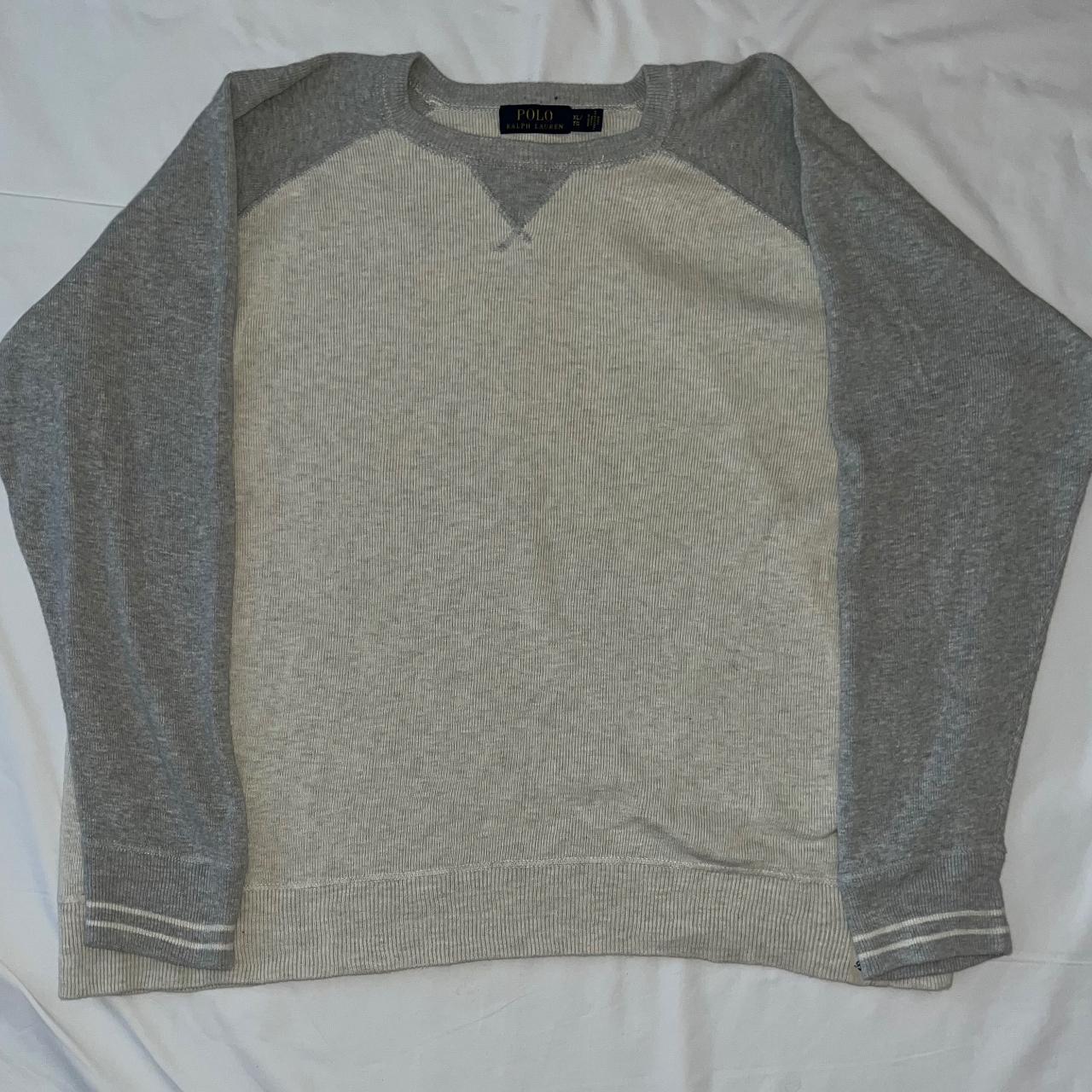 Grey Ralph Lauren Sweater    Male    Label Size Xl - Depop