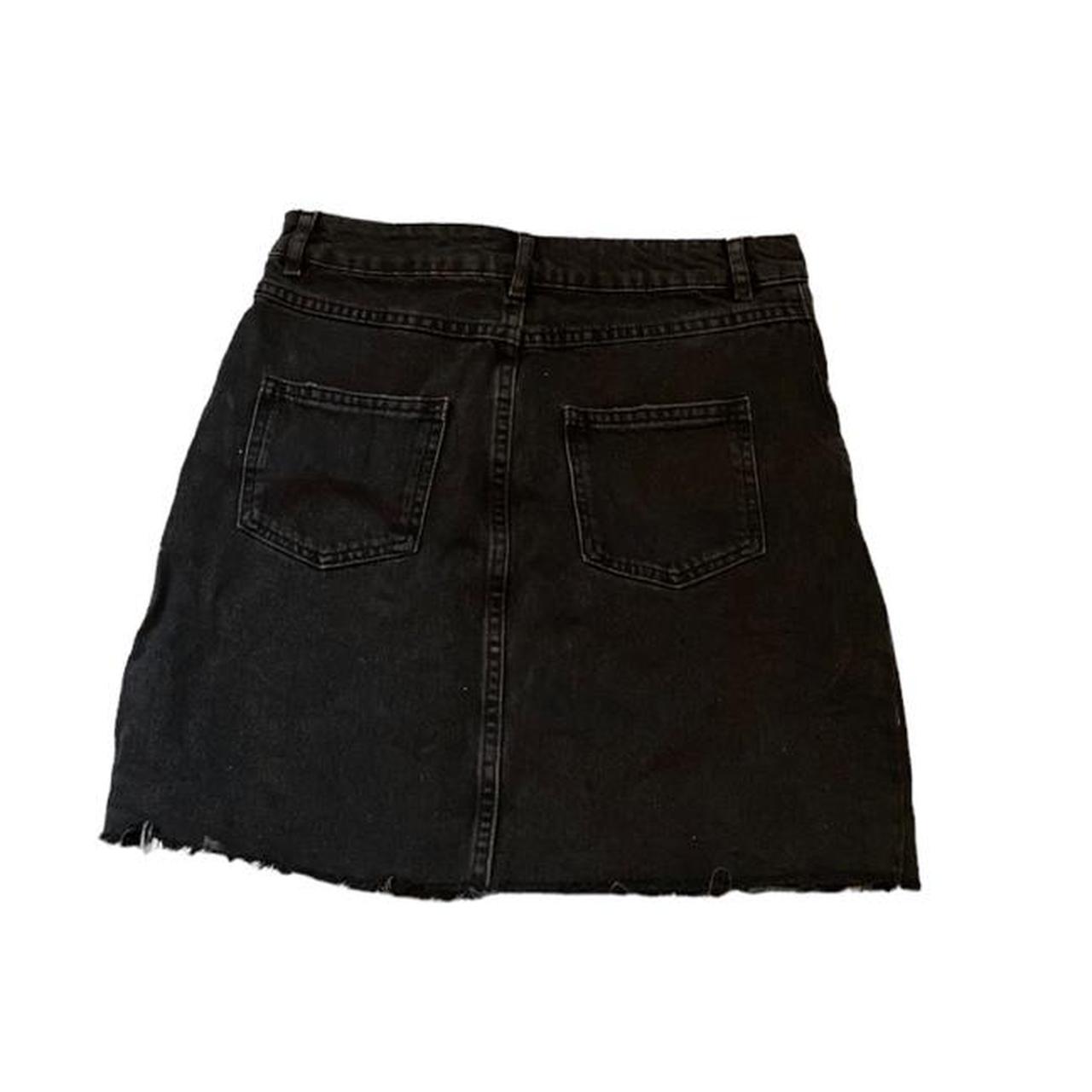 Denim, black, mini skirt Size: Small Please... - Depop