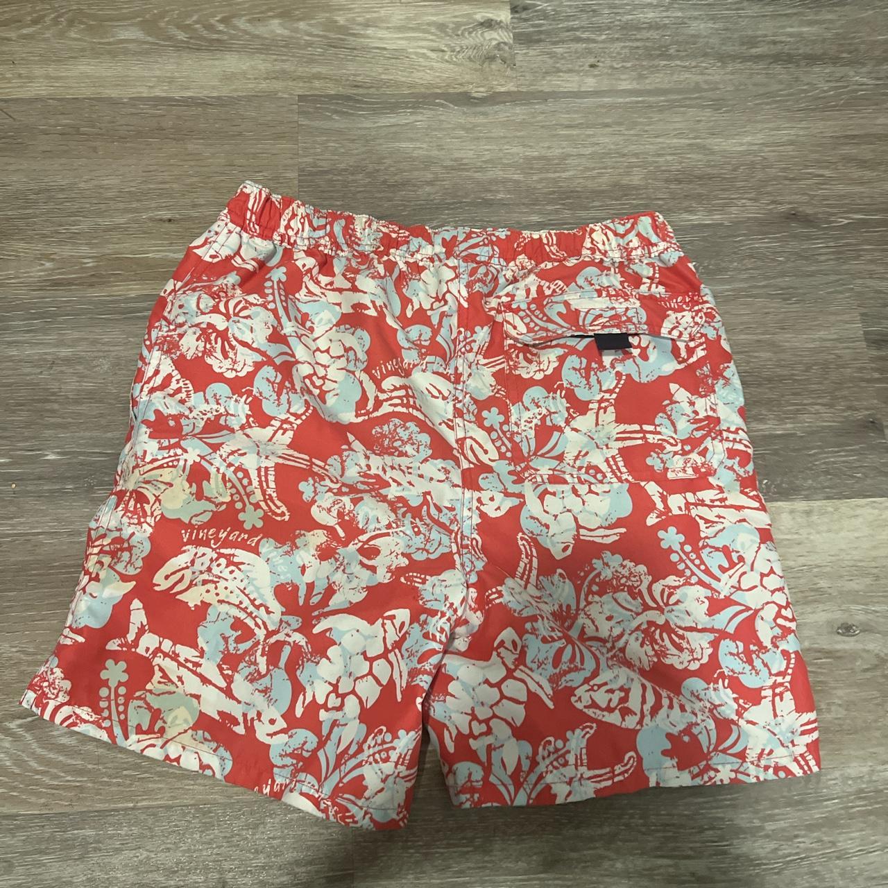 Vineyard Vines Blue and Red Swimsuitonepiece Depop