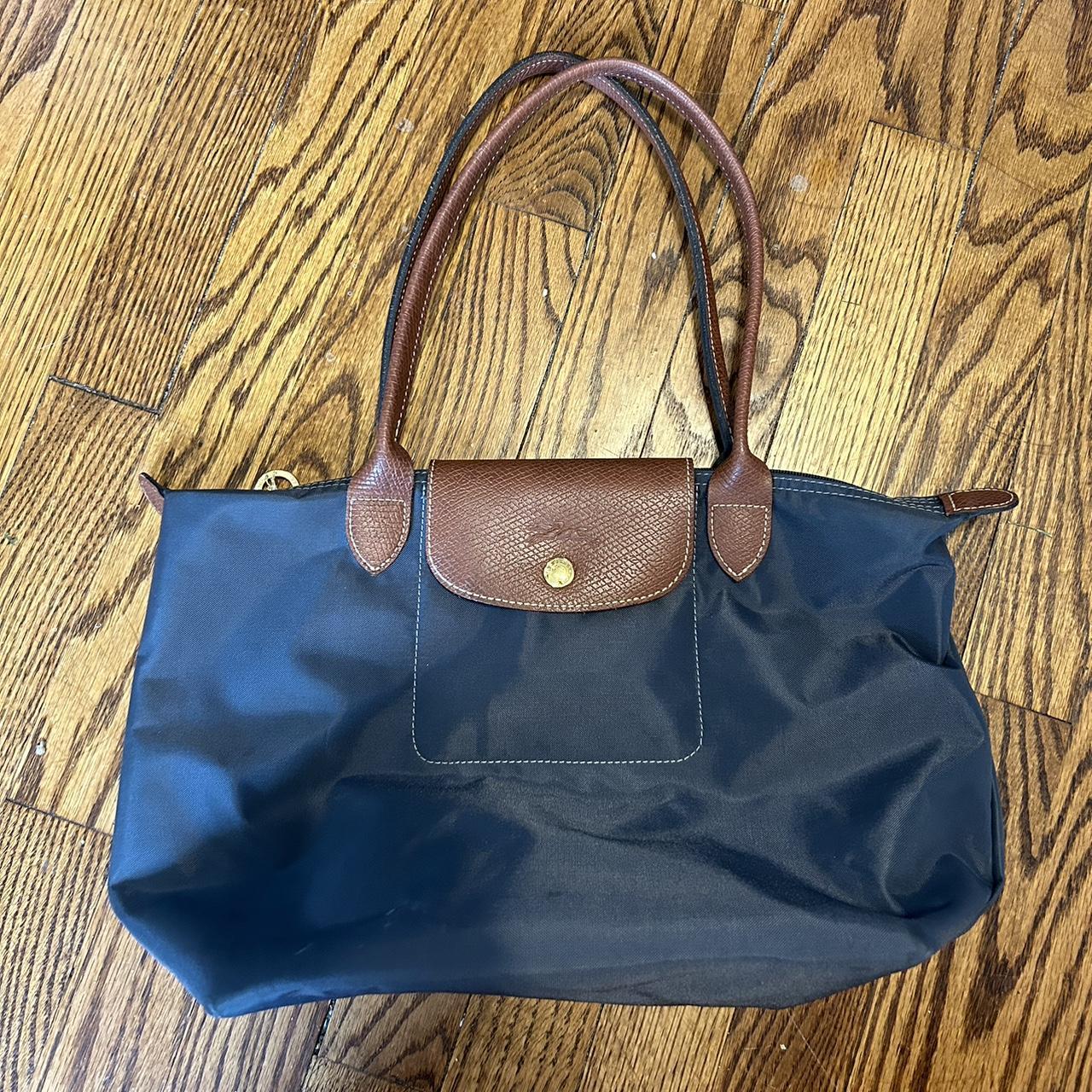 Longchamp Women's Navy Bag | Depop