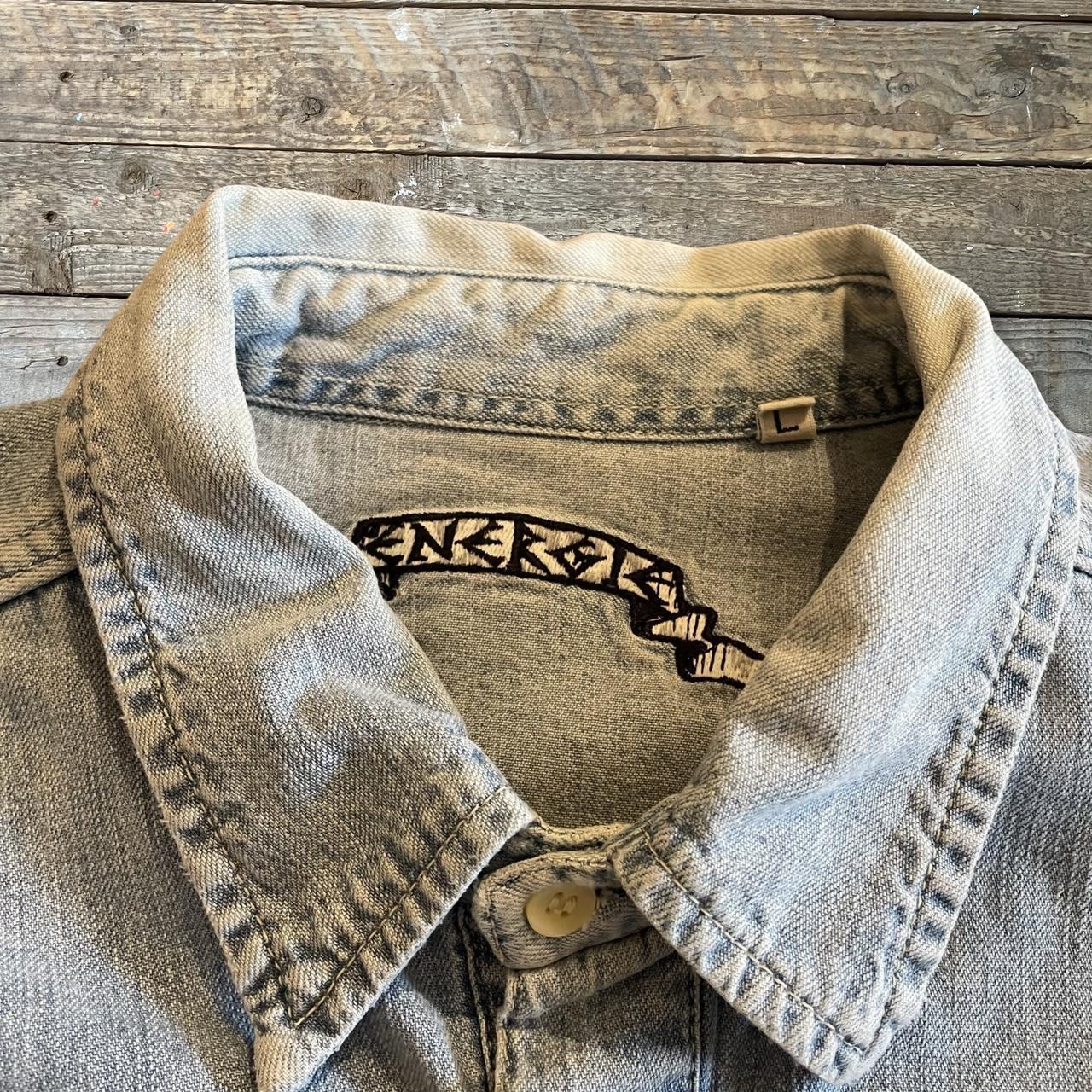 COWBOY EMBROIDERED DENIM