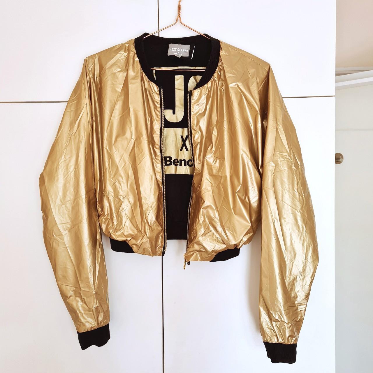 Metallic gold clearance jacket women's