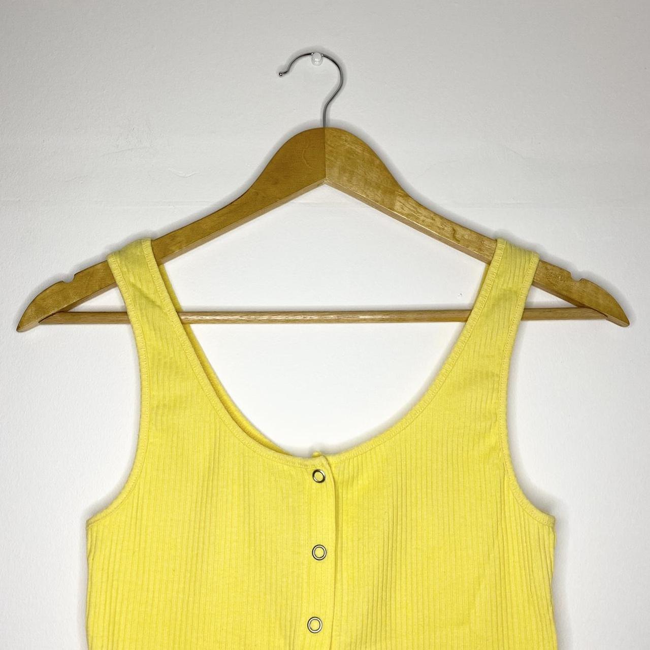 H&M Women's Yellow Vest Depop