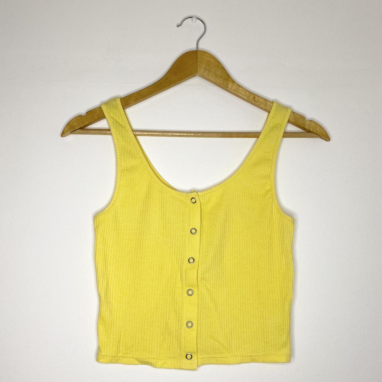 H&M Women's Yellow Vest Depop