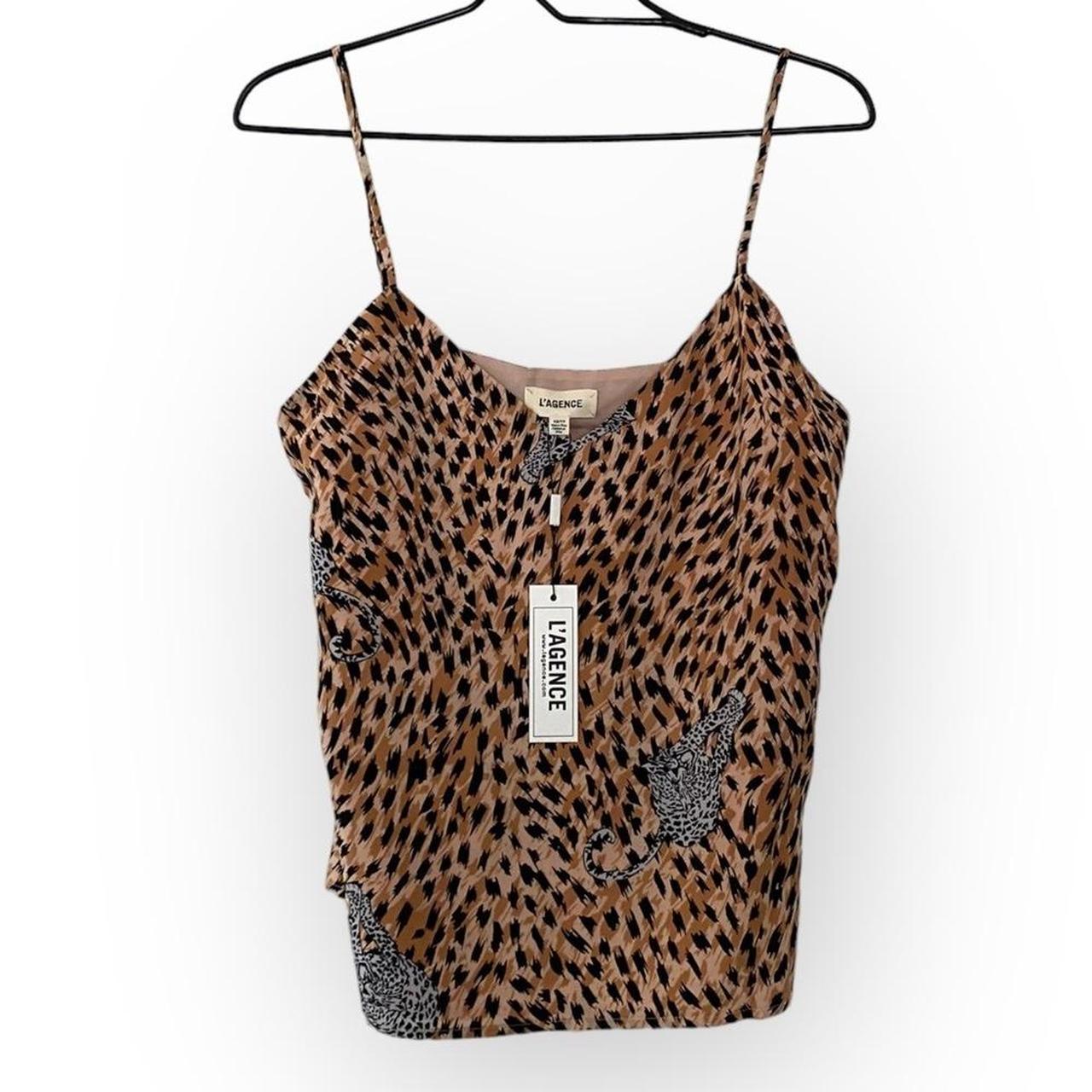 L’Agence Jane offers Leopard Print Silk Camisole Size Medium