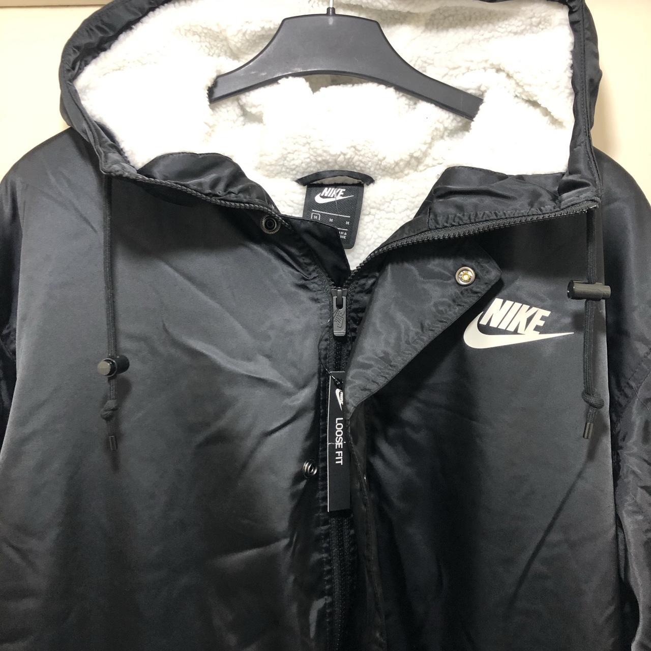 nike fleece lined parka