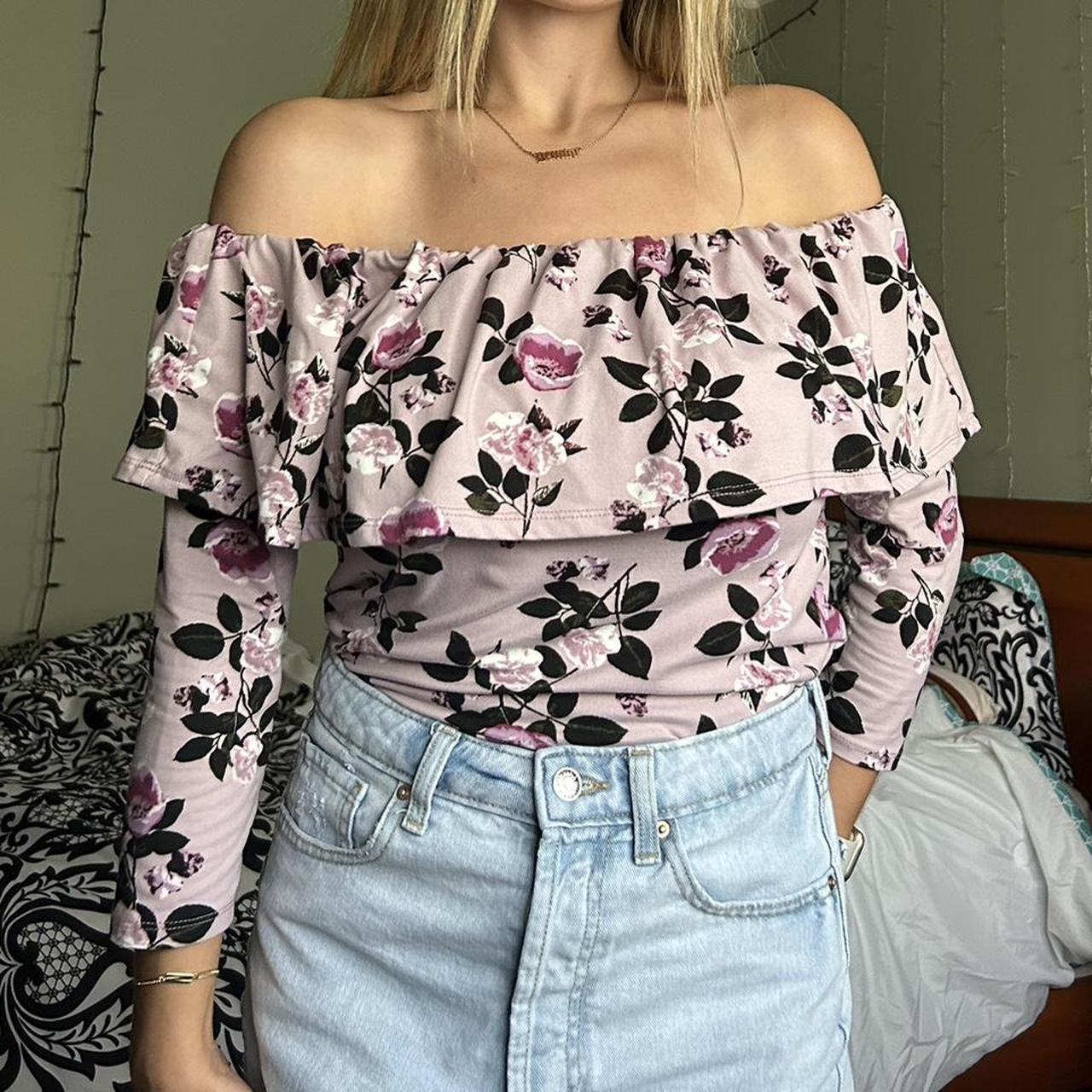 Charlotte russe off the shoulder online top