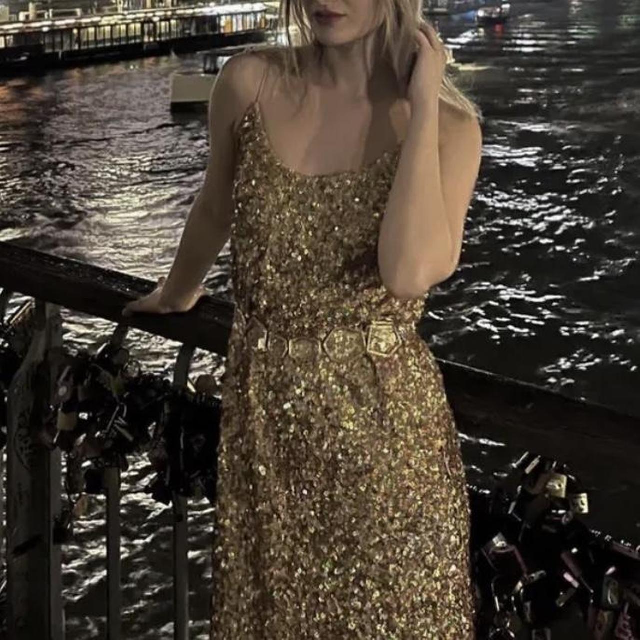 Limited edition outlet sequin dress zara