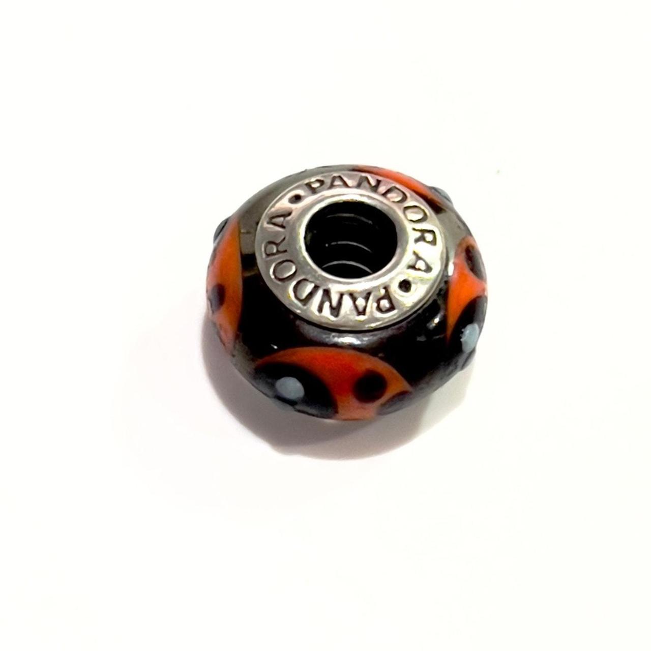 Pandora Cinnamon Ladybug Murano Glass Charm. - Depop