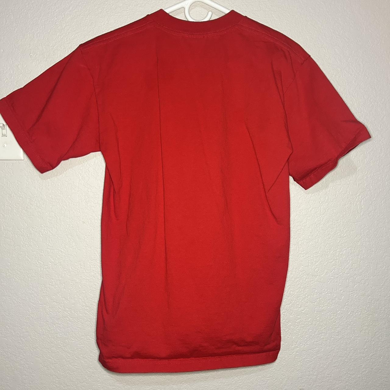 Red oversized heavyweight pro club size medium... - Depop