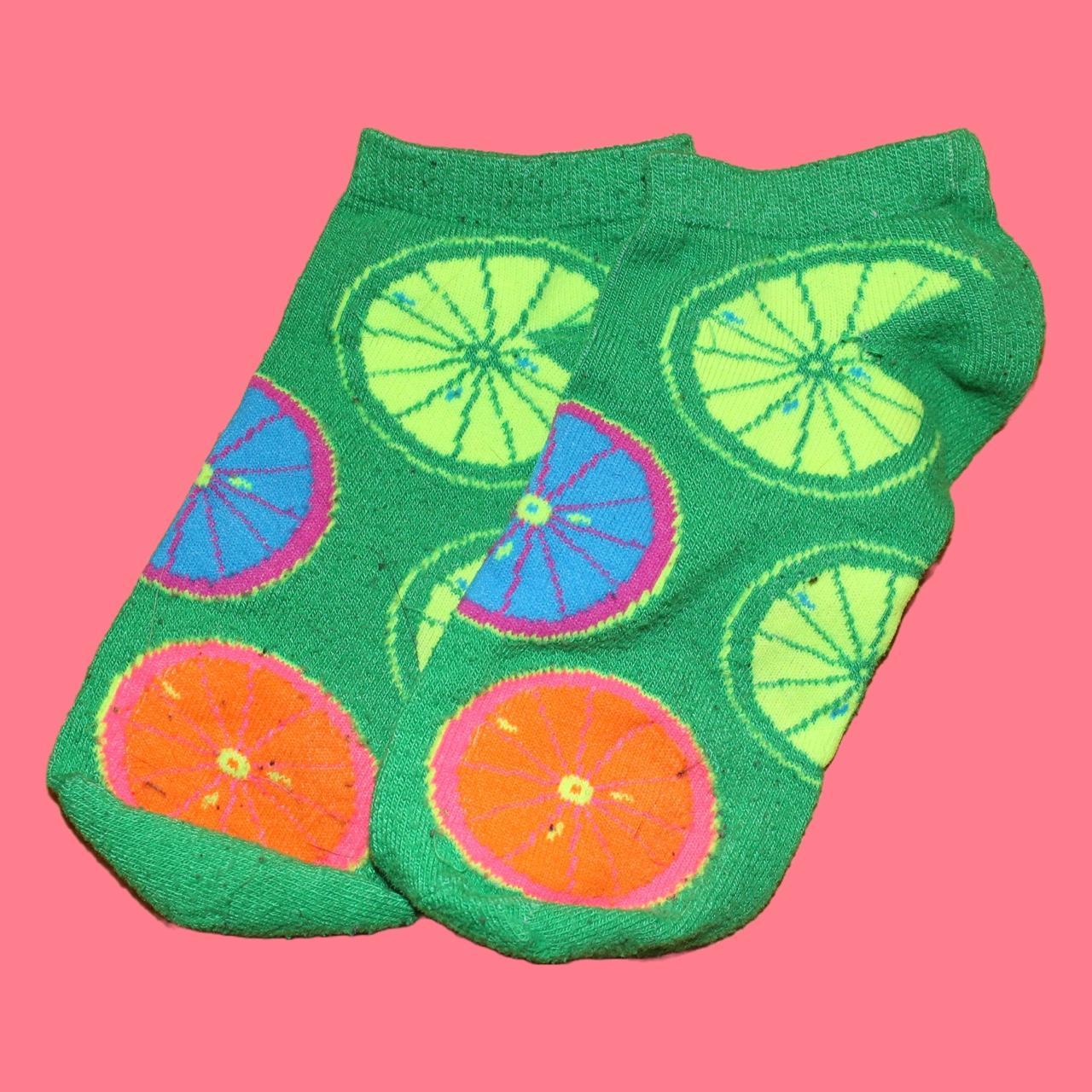 Citrus fruit socks kidcore fruit Depop