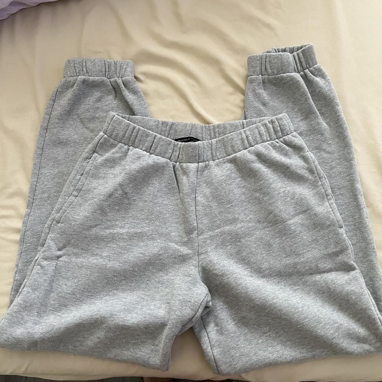 brandy melville grey rosa sweats Depop
