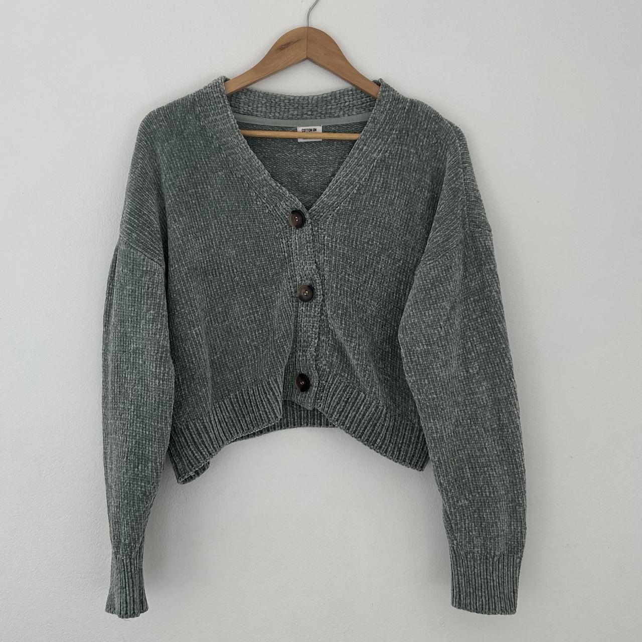 COTTON ON CARDIGAN GREEN SIZE : M PERFECT... - Depop