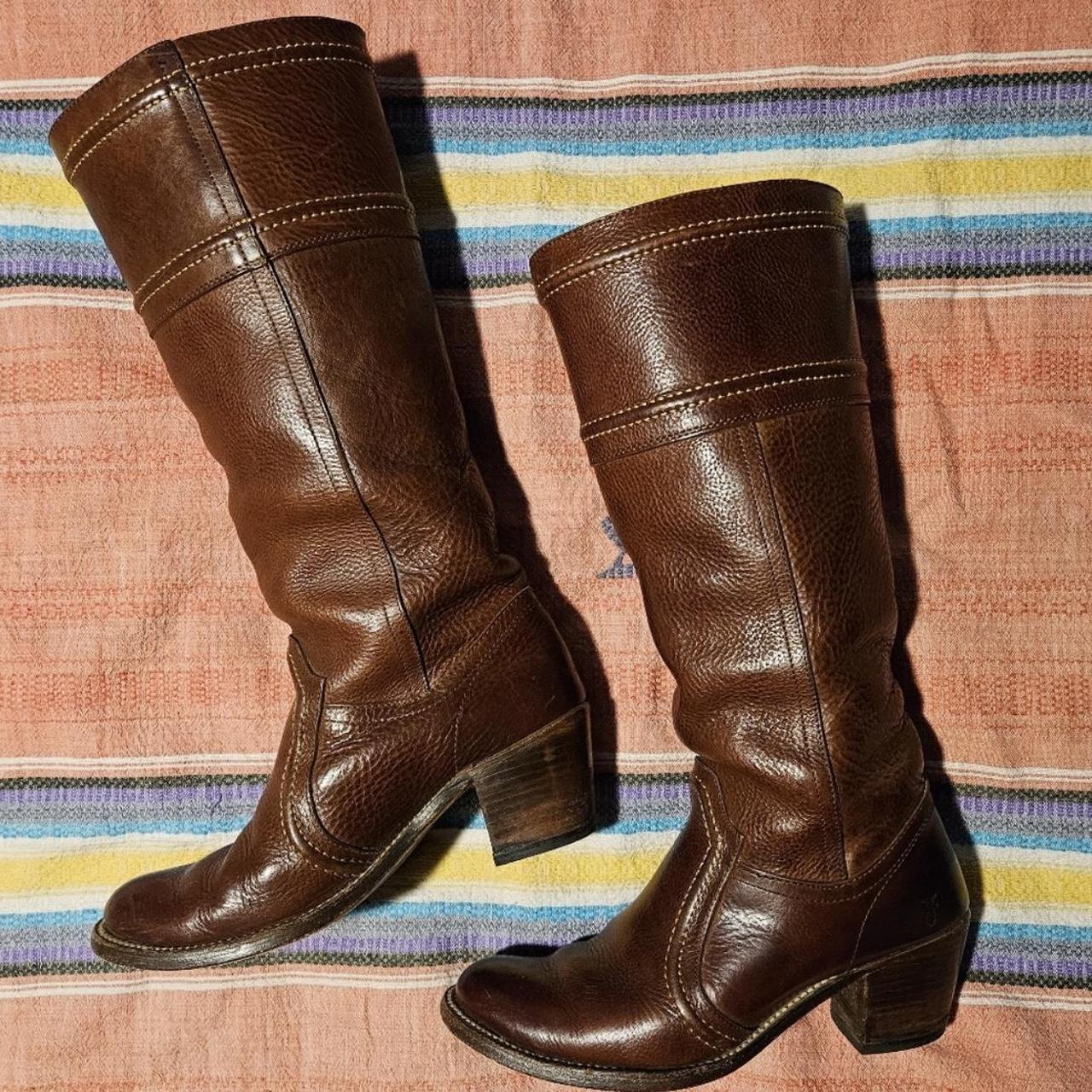 frye brown riding boots