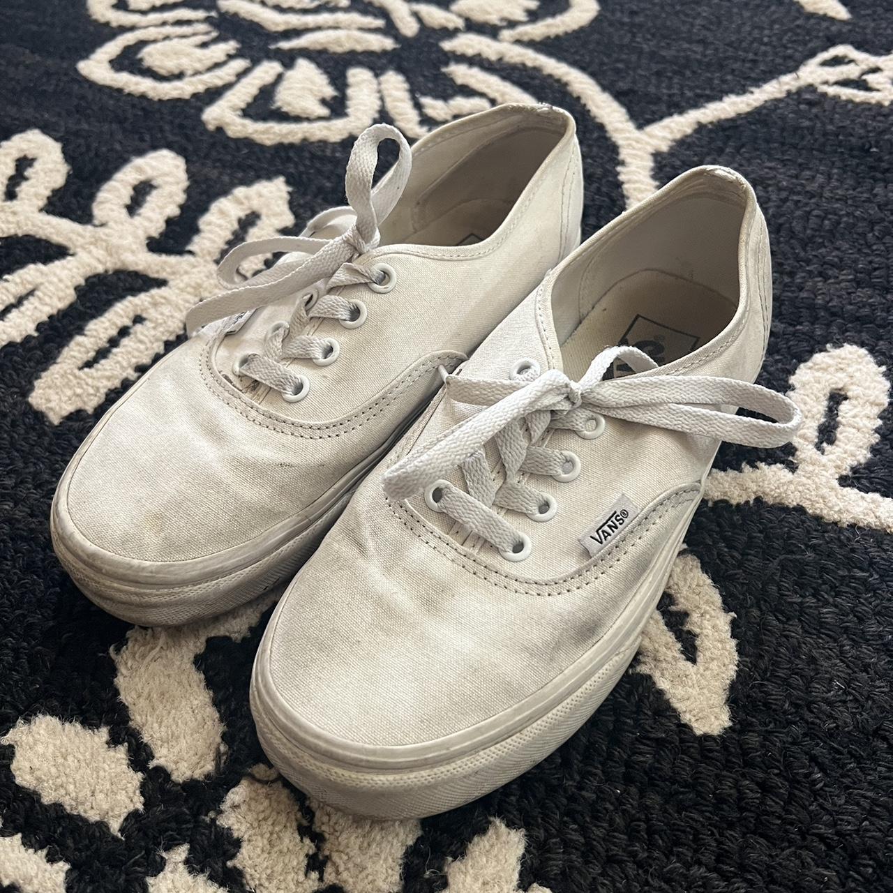 White Vans, No hard stains, dirt marks that