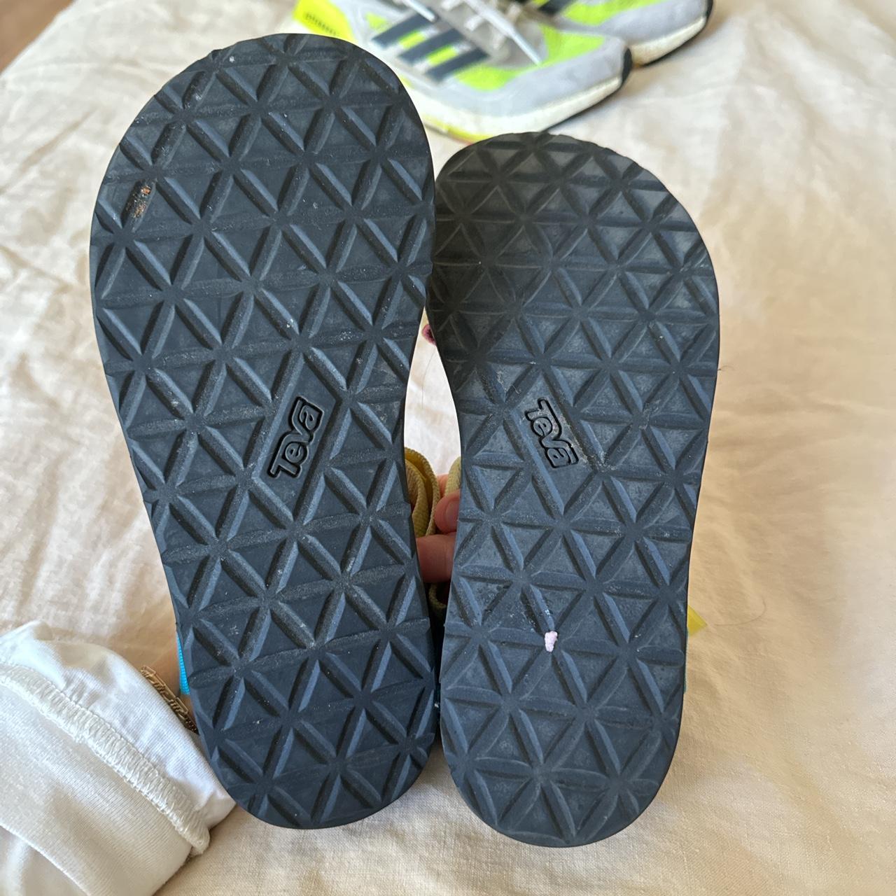 teva sandals half sizes