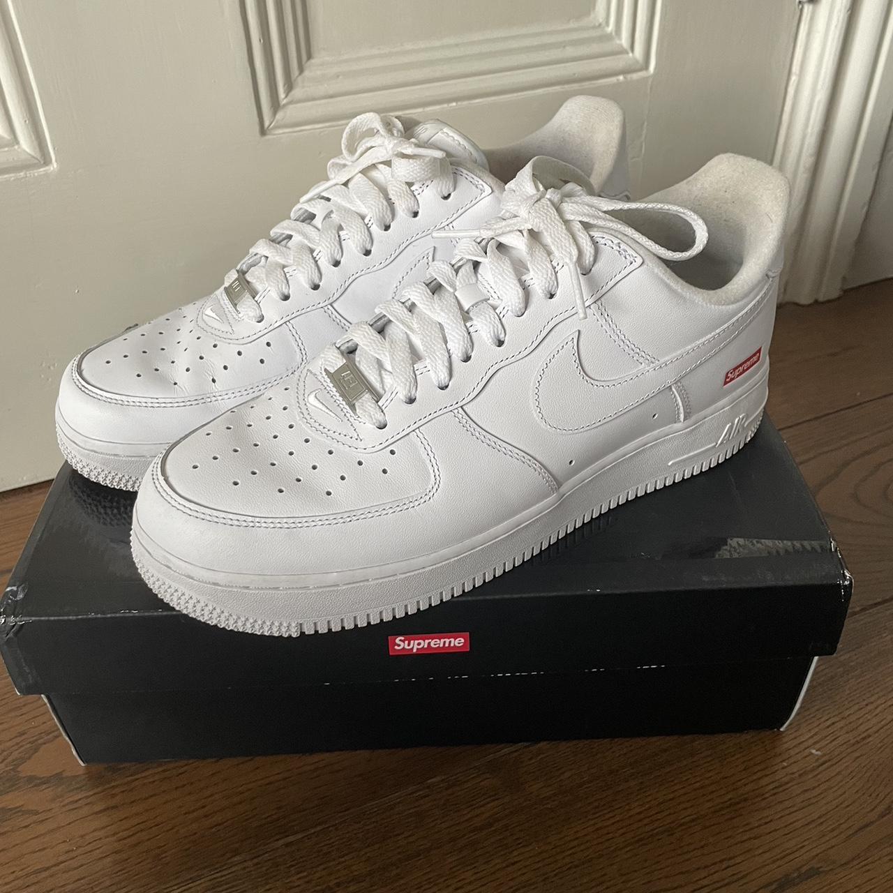 Supreme Men's White Trainers | Depop