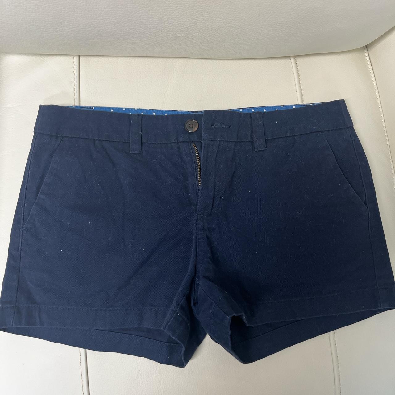 Navy target regular waist shorts from the brand Merona - Depop