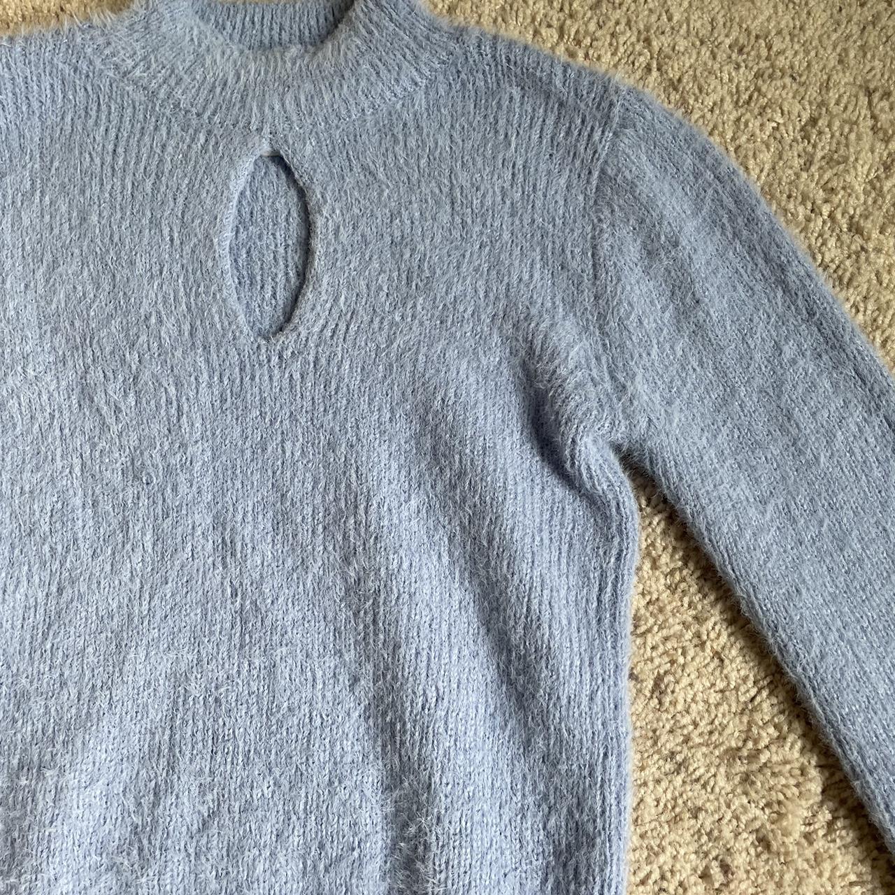 Worn once, light blue soft sweater, size small - Depop