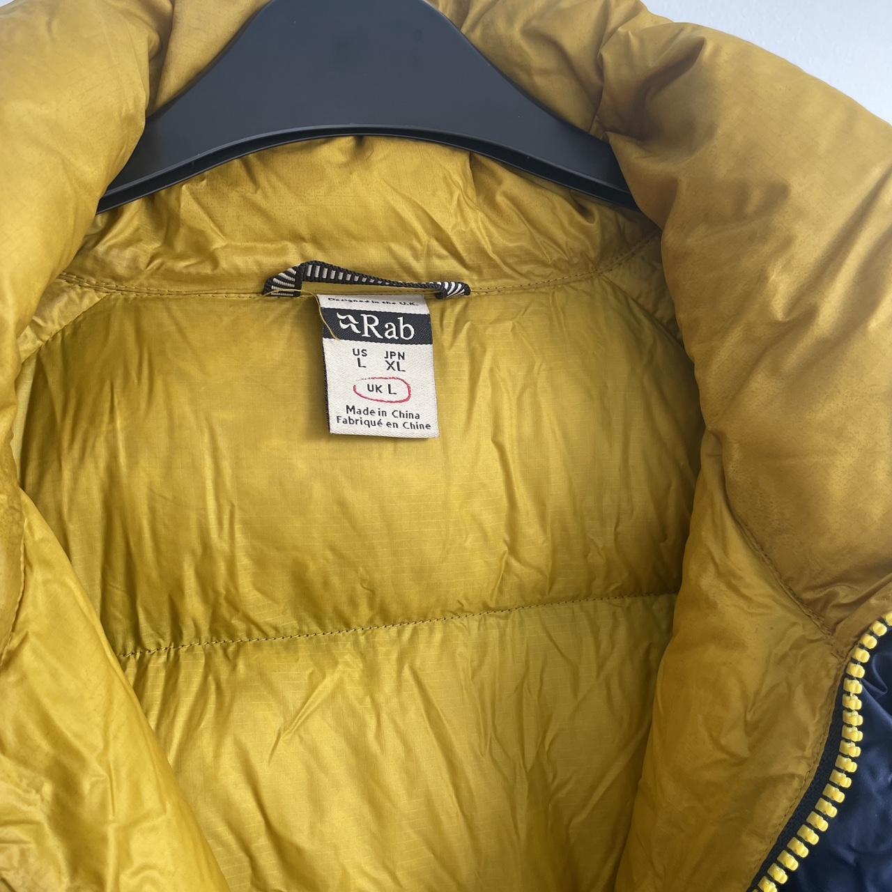 RAB Kinder Down Smock Blue & yellow classic... - Depop