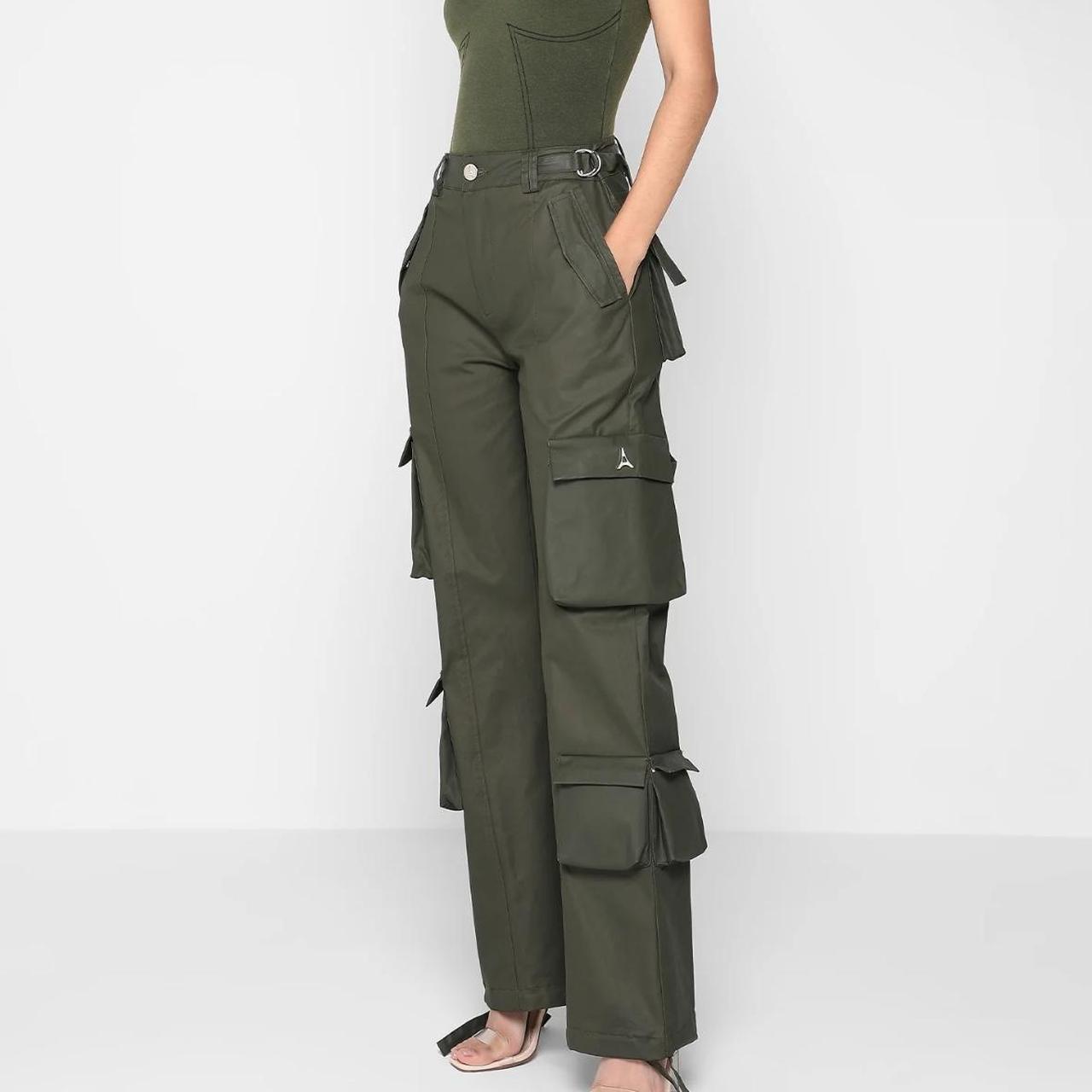 leather maniere de voir cargo trousers