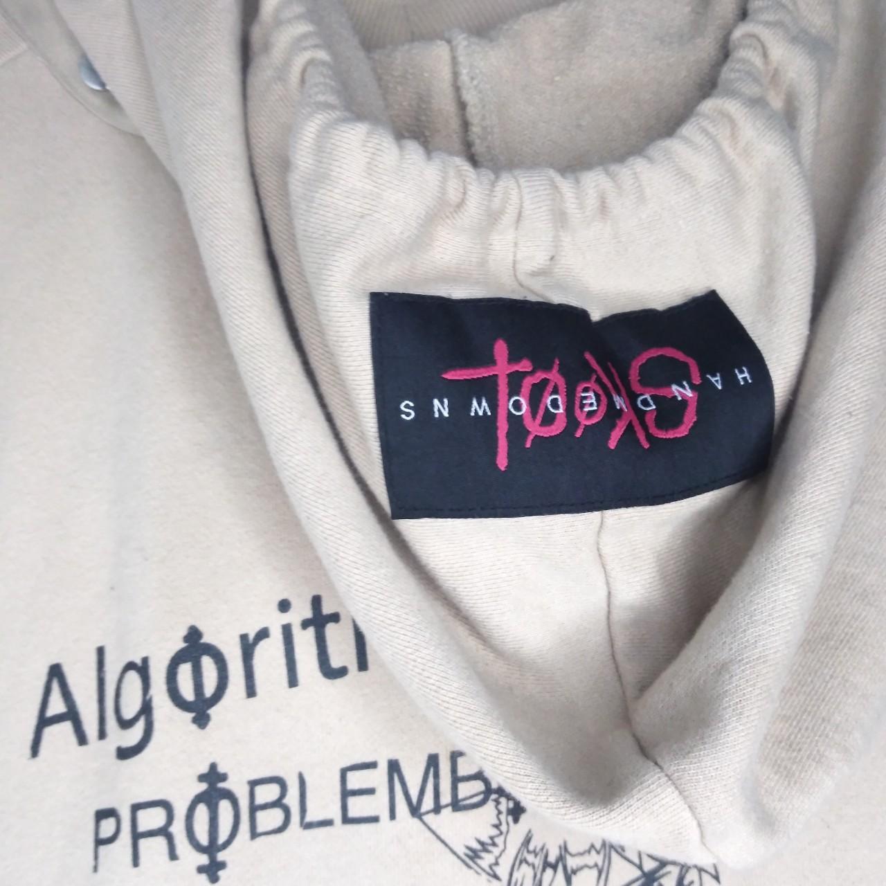 Skoot Apparel Algorithm Hoodie in Beige, New- worn | Depop