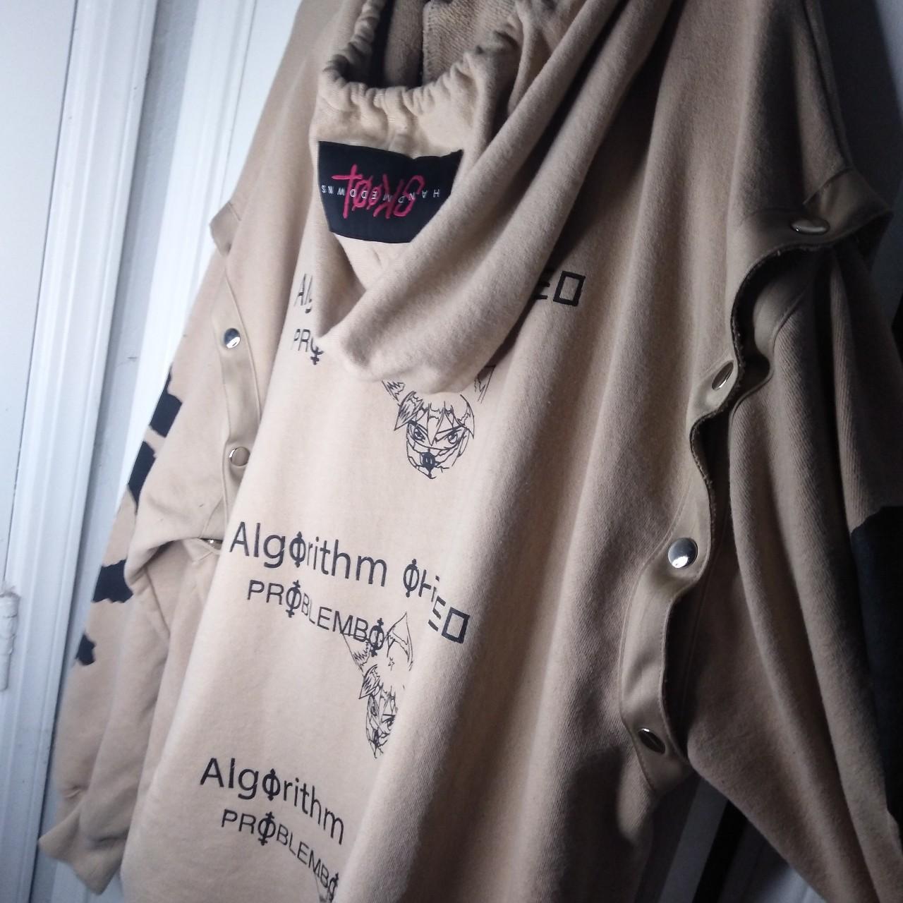 【SKOOT】ALGORITHM HOODIE Skoot Apparel Algorithm Hoodie in Beige, New- worn | Depop