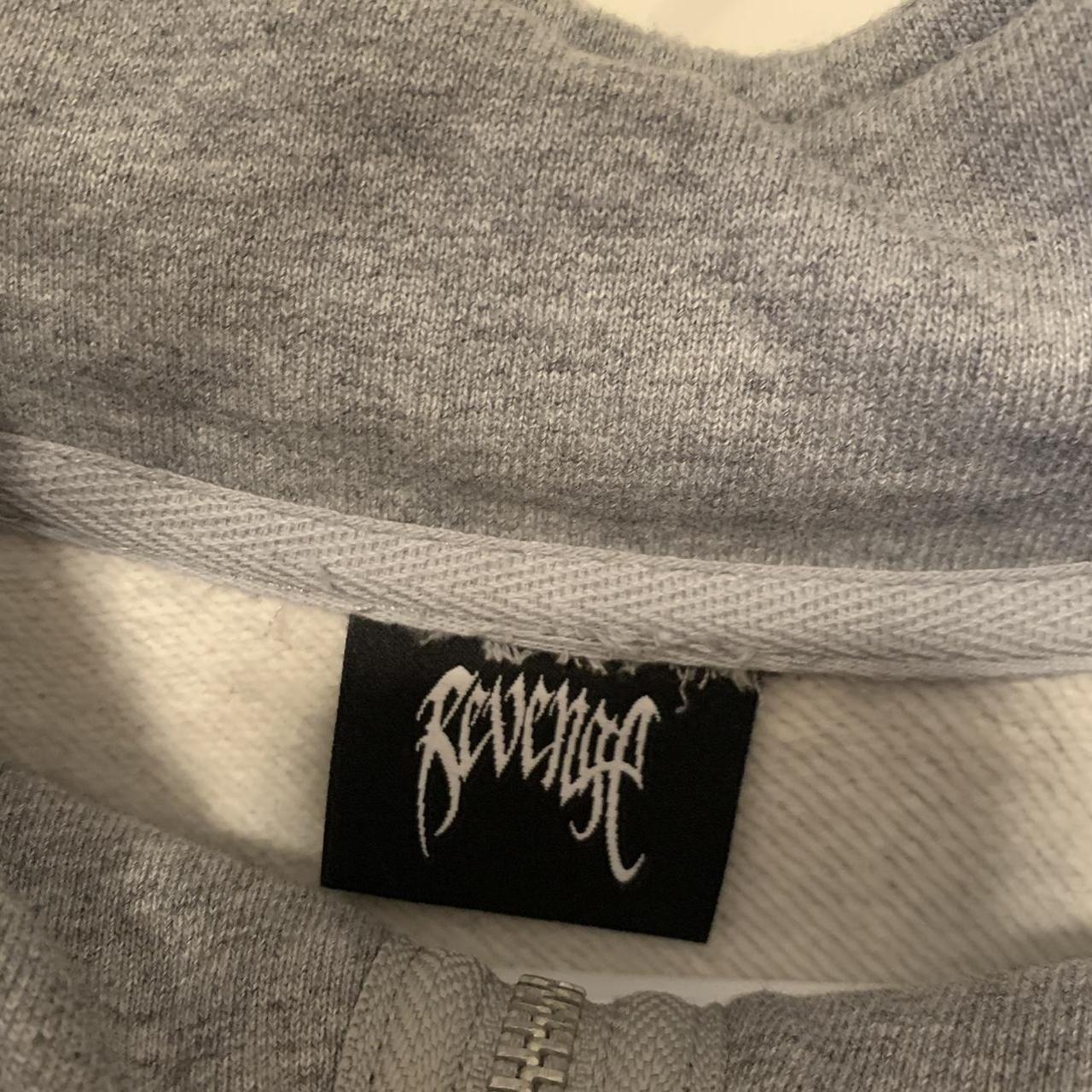 Revenge Men's Grey and Black Jumper | Depop