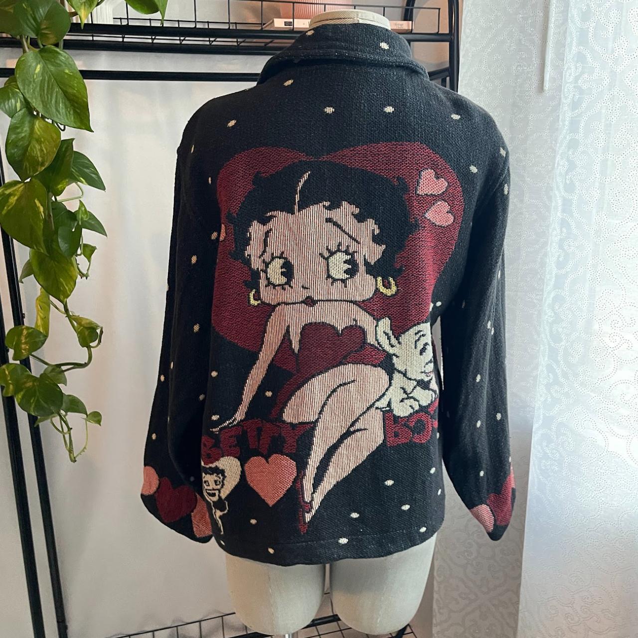 Insane Vintage Betty Boop cardigan , Features a...