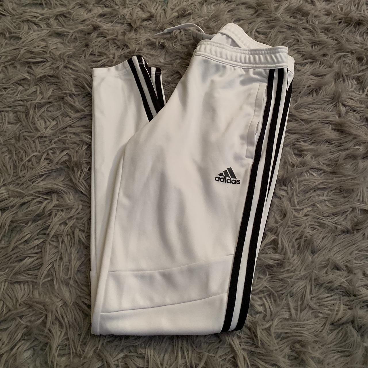 Adidas Women's White and Black Trousers (3)