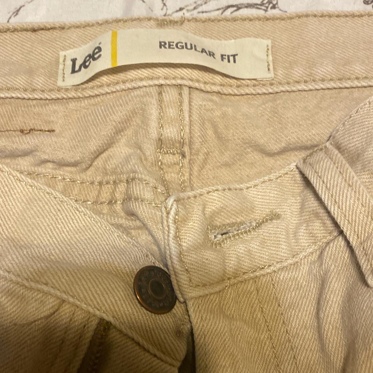 Cream colored jeans from Lee 32x32 message me if... - Depop