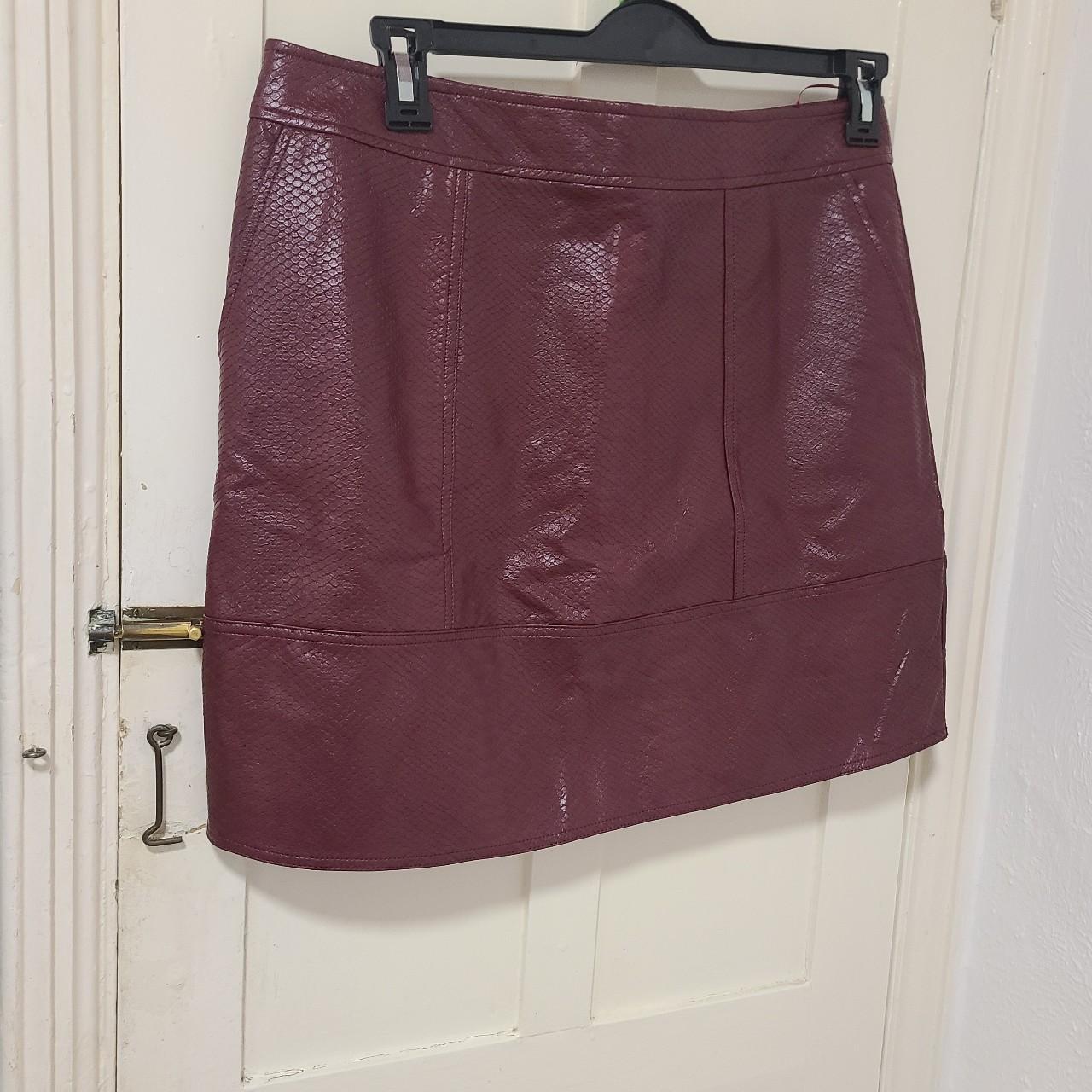 Next snake print leather skirt size 14 Perfect... Depop