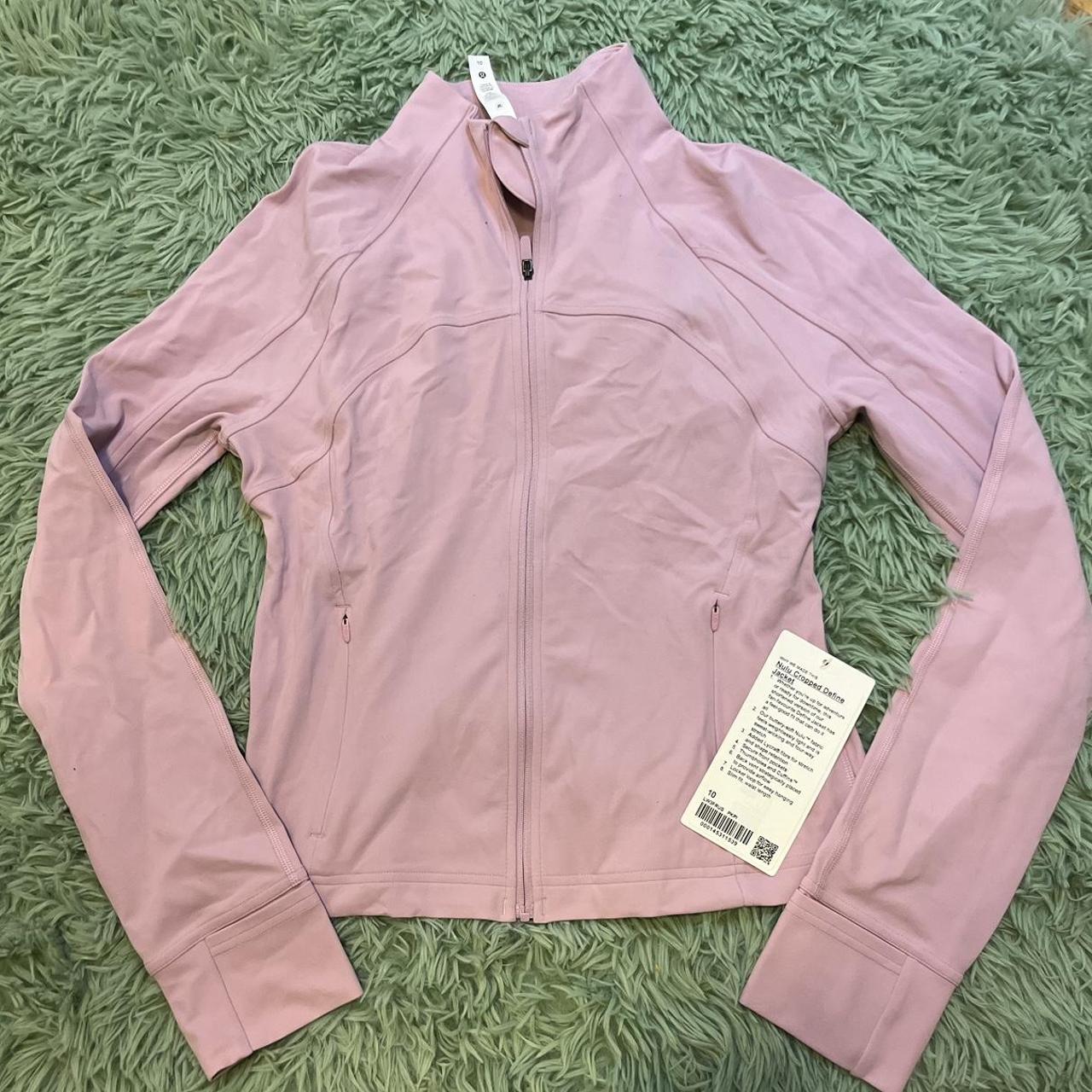 NWT lululemon cropped pink peony define... - Depop