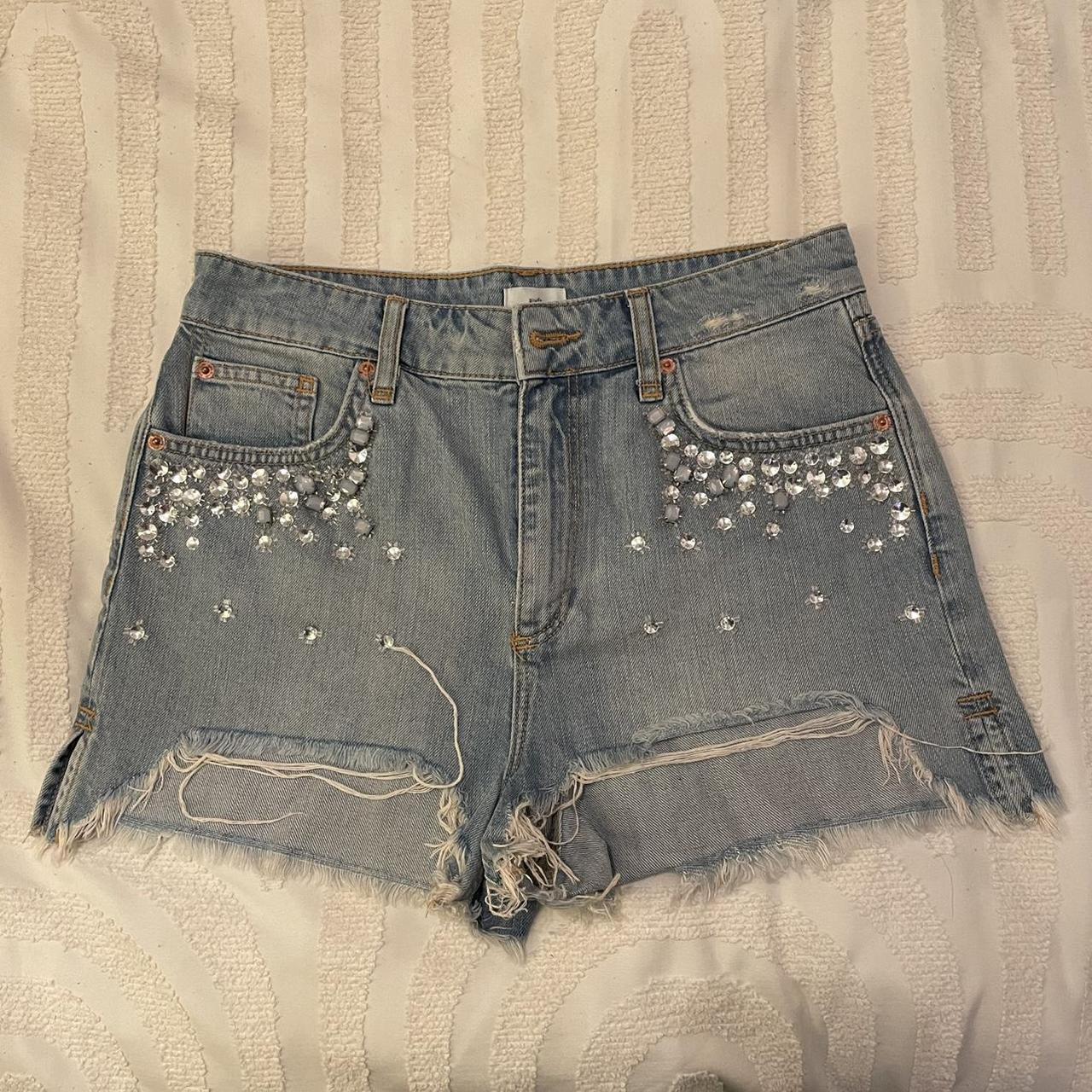 River Island Women's Blue Shorts | Depop