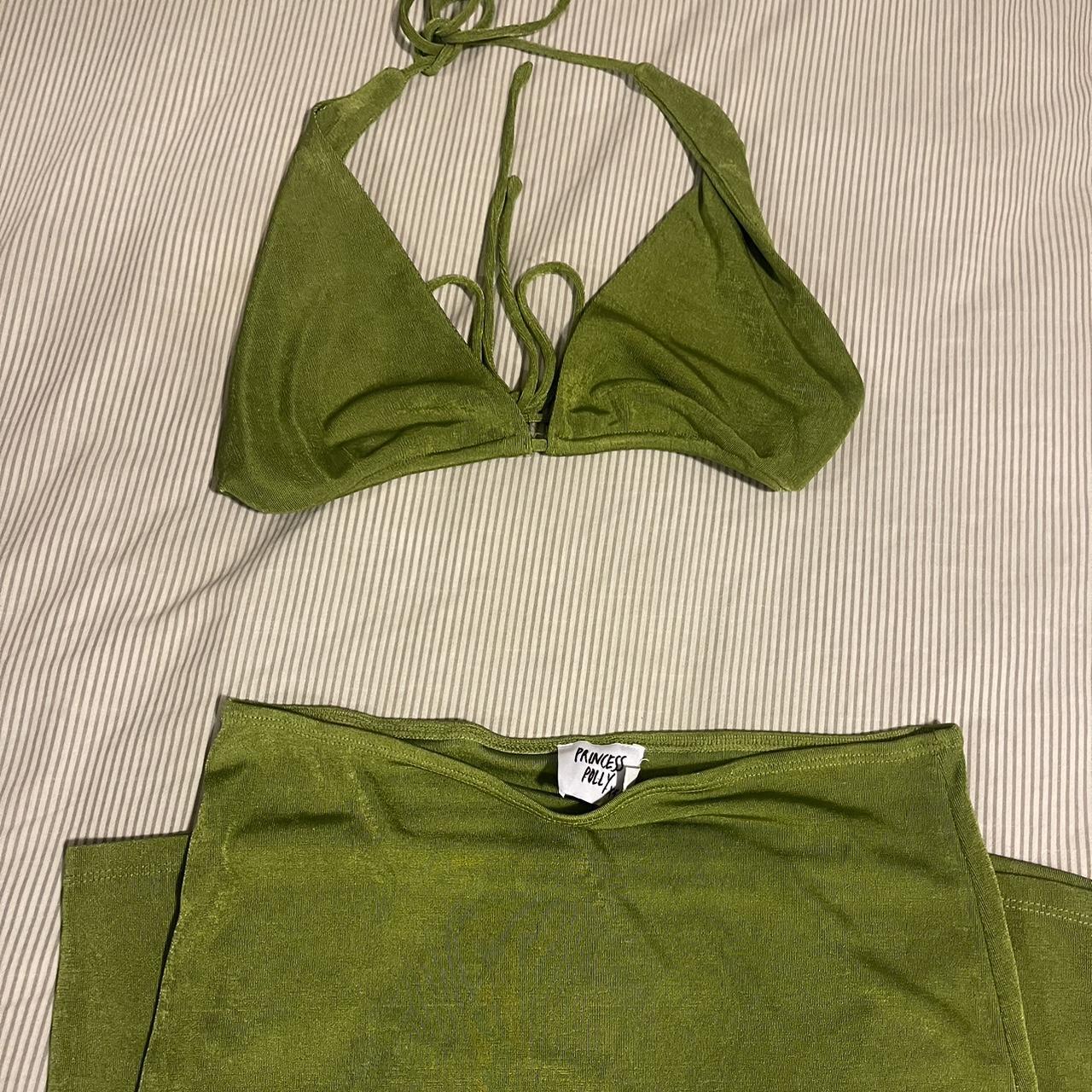 Princess polly green midi skirt set both size 4 worn... Depop