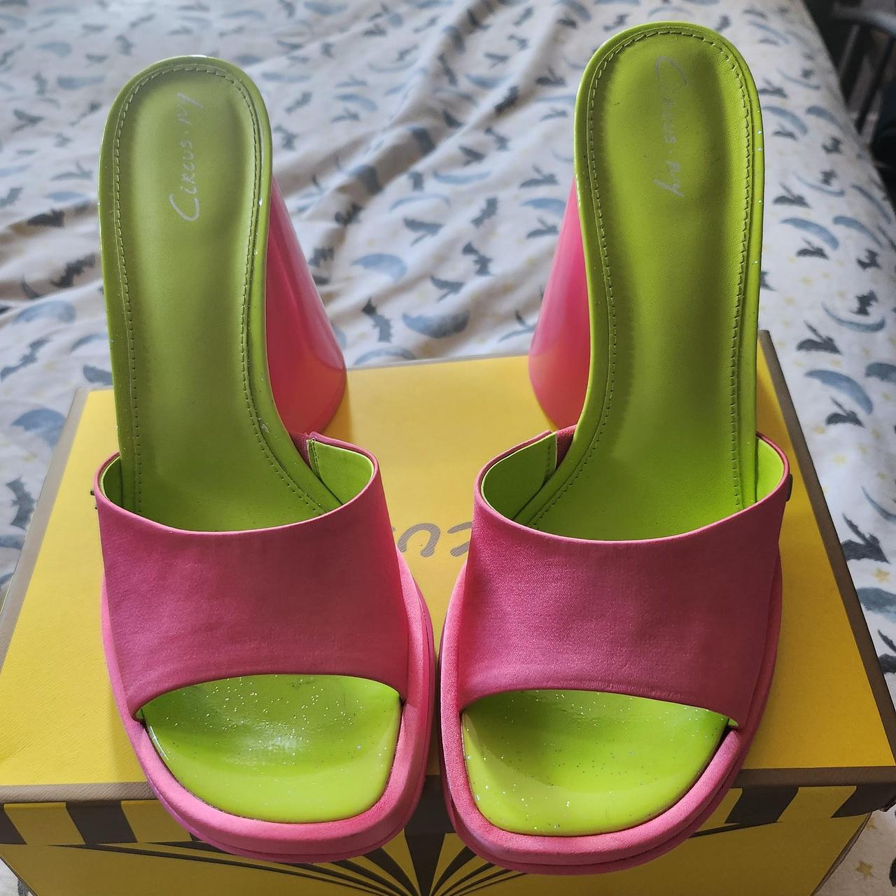 The ultamate pink barbie mule heels by circus ny!!... - Depop