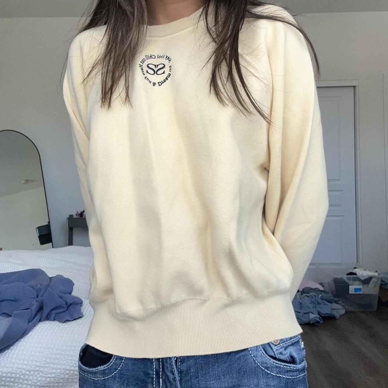 Yellow brandy melville sales sweatshirt