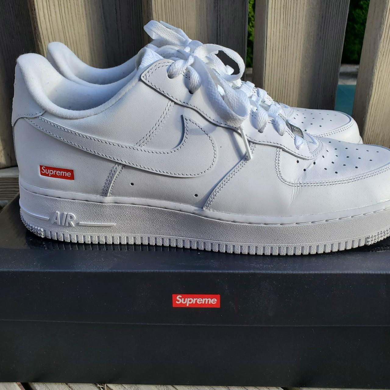 Supreme Men's White Trainers | Depop