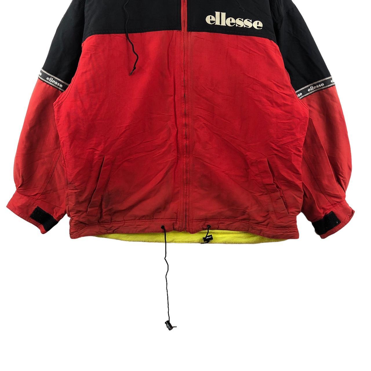 Vintage ELLESSE GOLDWIN Adventure Skiers Red Jacket | Depop