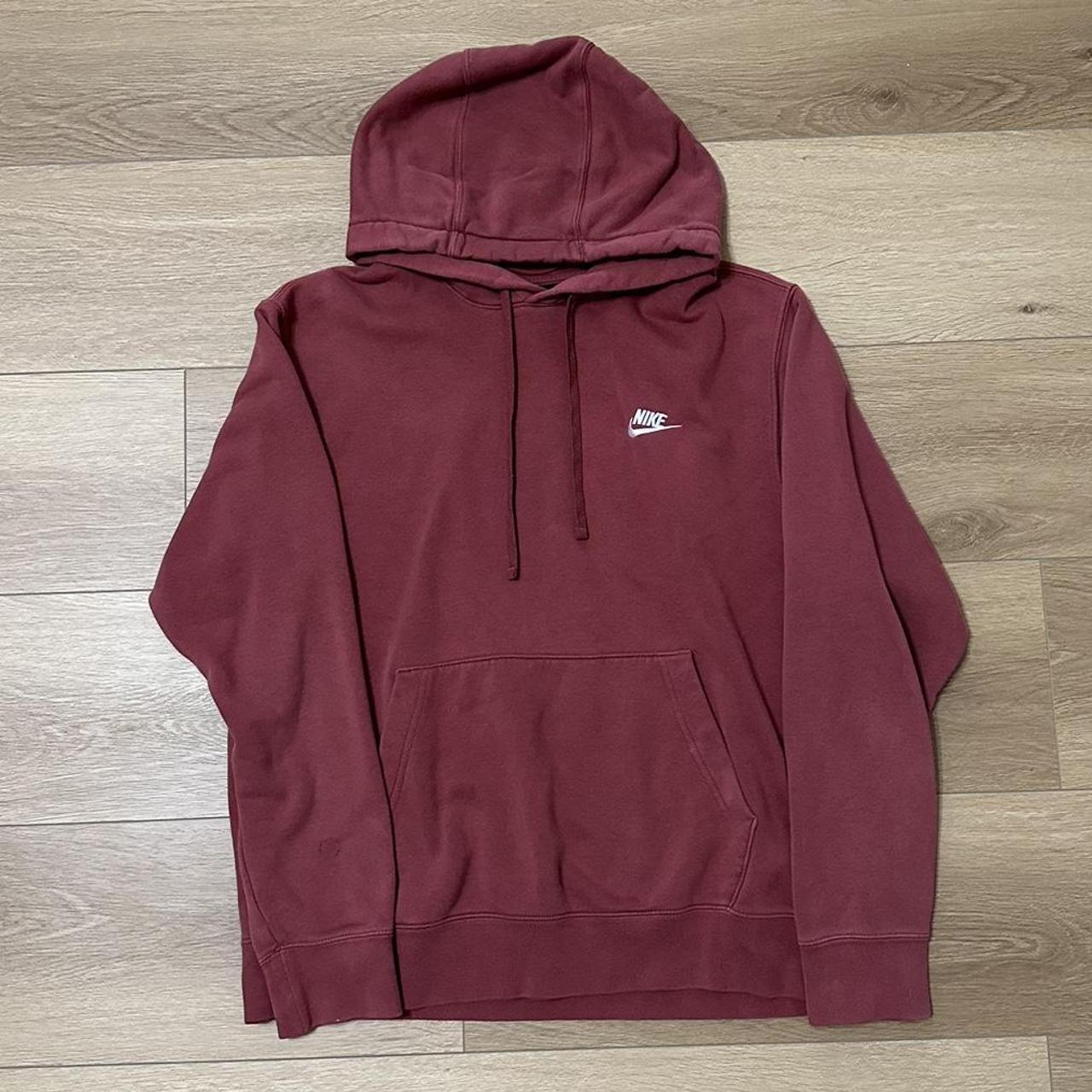 nike sportswear club fleece maroon
