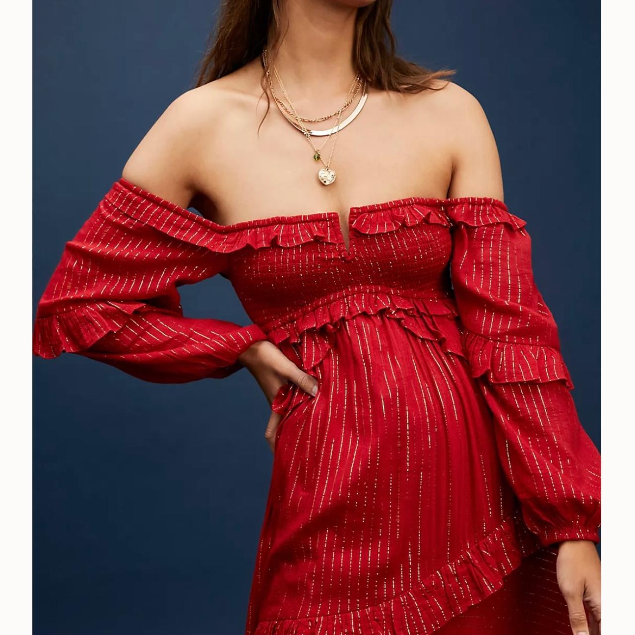 Spell Women's Red Dress Depop