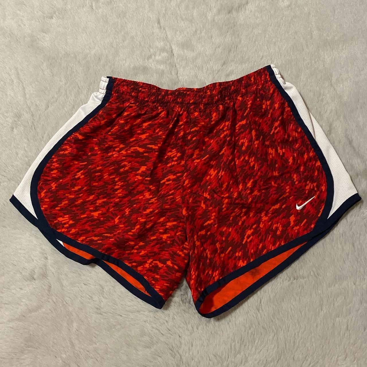 Shorts Womens Size Med Nike Dryfit Red White Black Running