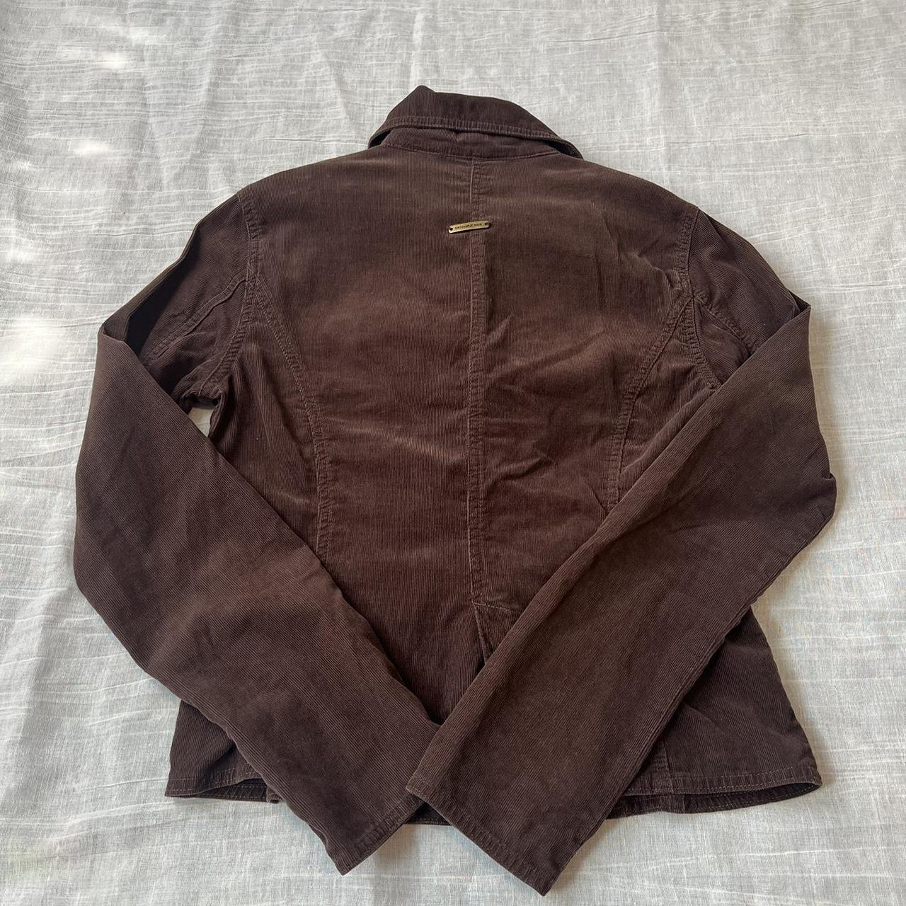 Brand: DKNY jeans Brown corduroy fitted jacket ... - Depop